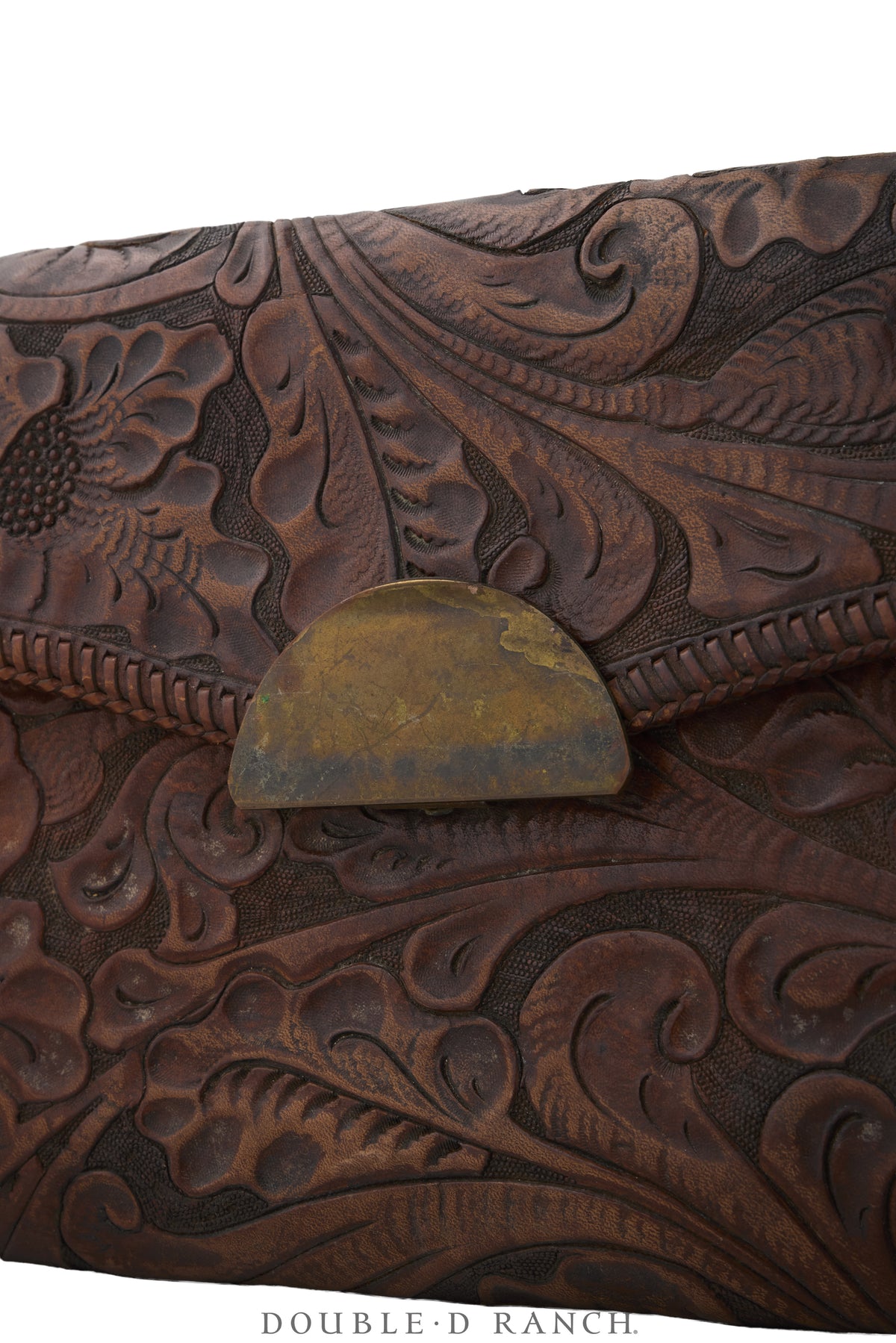 Bag, Clutch, Hand-Tooled, Deer Motif, Vintage, 1495