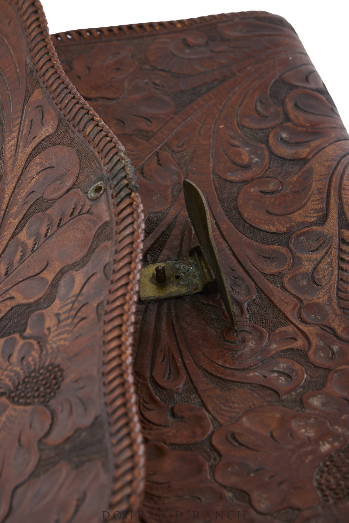Bag, Clutch, Hand-Tooled, Deer Motif, Vintage, 1495
