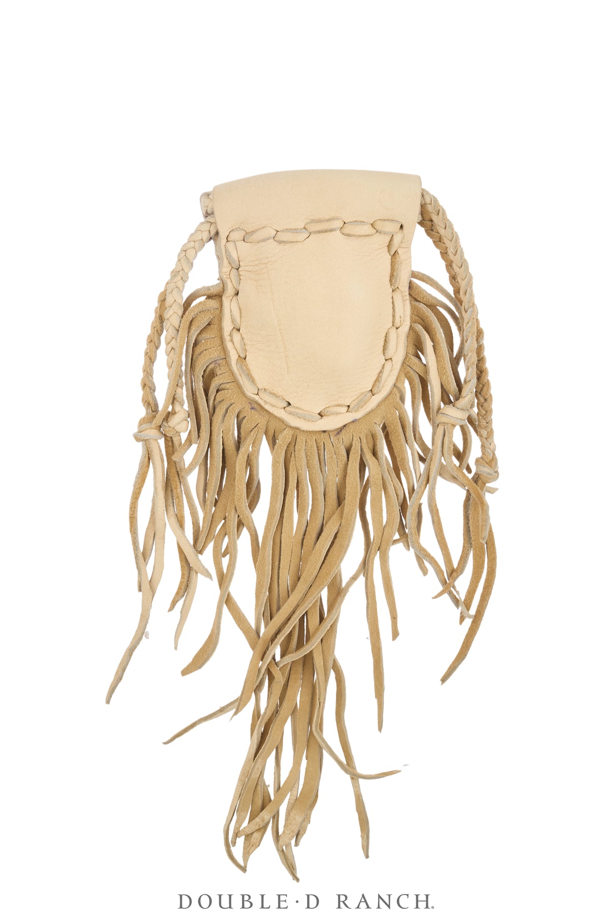 Bag, Possibles, Deerskin, Braiding & Fringe, Hallmark, Vintage, 1497