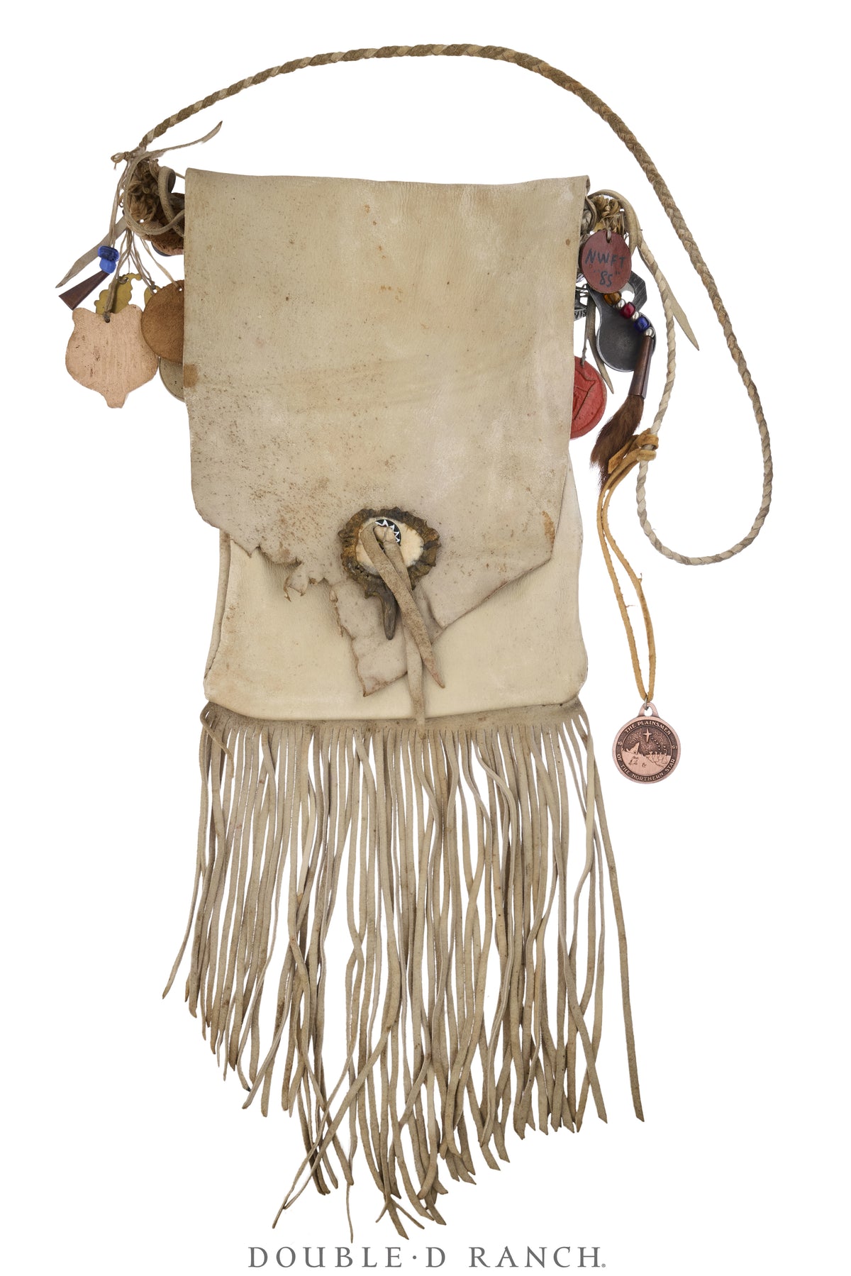 Bag, Possibles, Deerskin, Dated Event Charms, Vintage, 1498