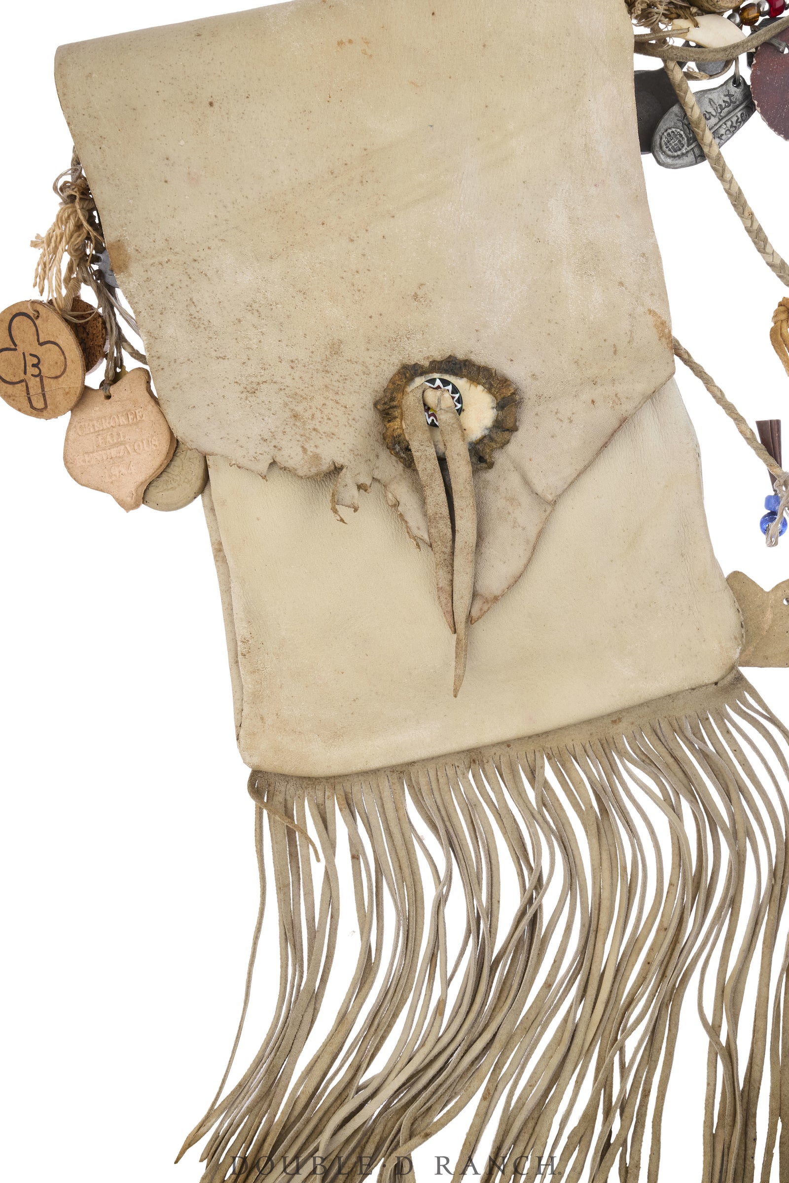 Bag, Possibles, Deerskin, Dated Event Charms, Vintage, 1498