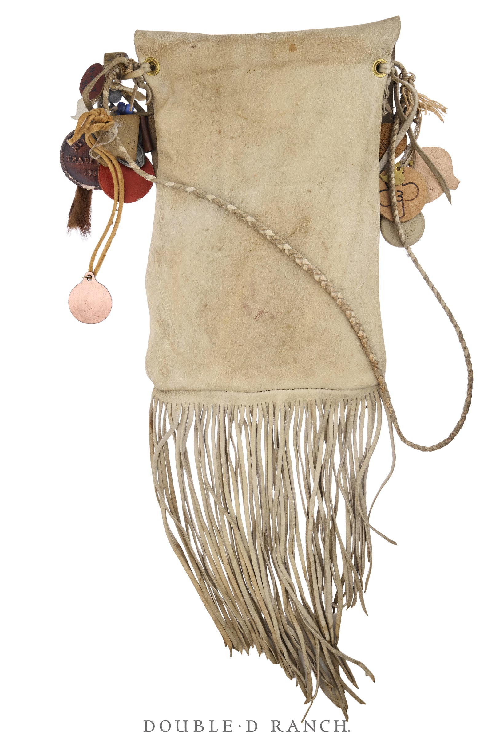 Bag, Possibles, Deerskin, Dated Event Charms, Vintage, 1498