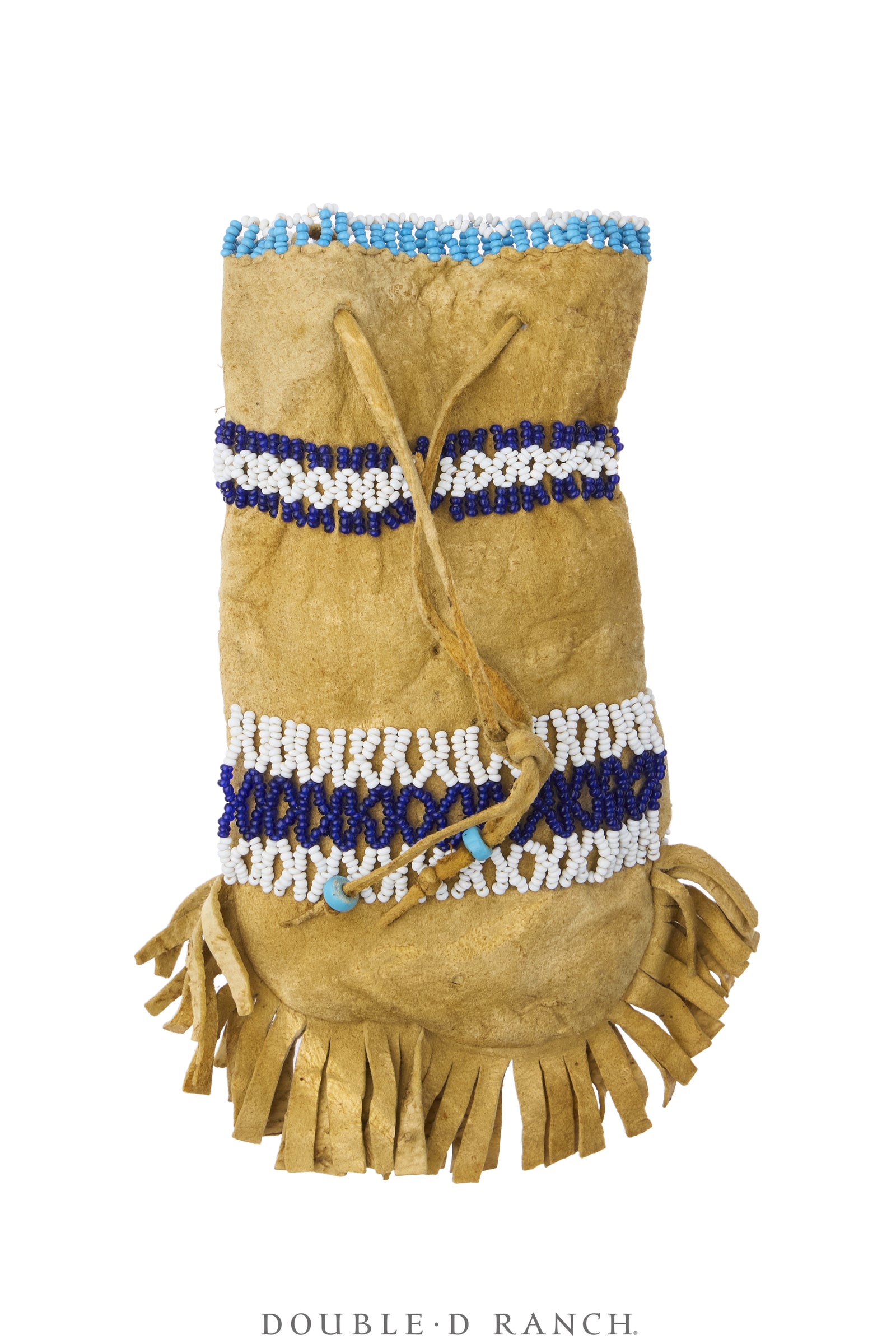 Bag, Medicine, Beaded, Deerskin, Vintage, 1500