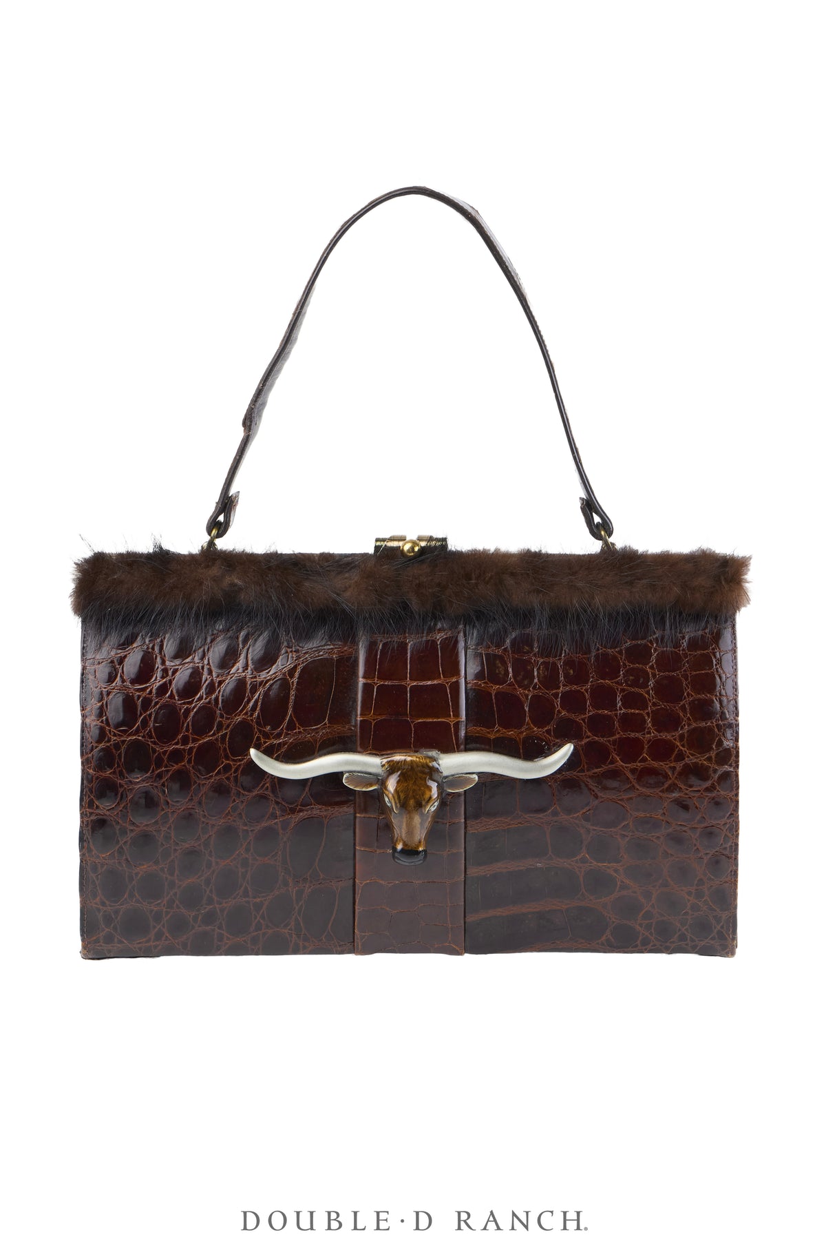 Bag, Silver Label, Crocodile , Longhorn Buckle, Repurposed, 1505