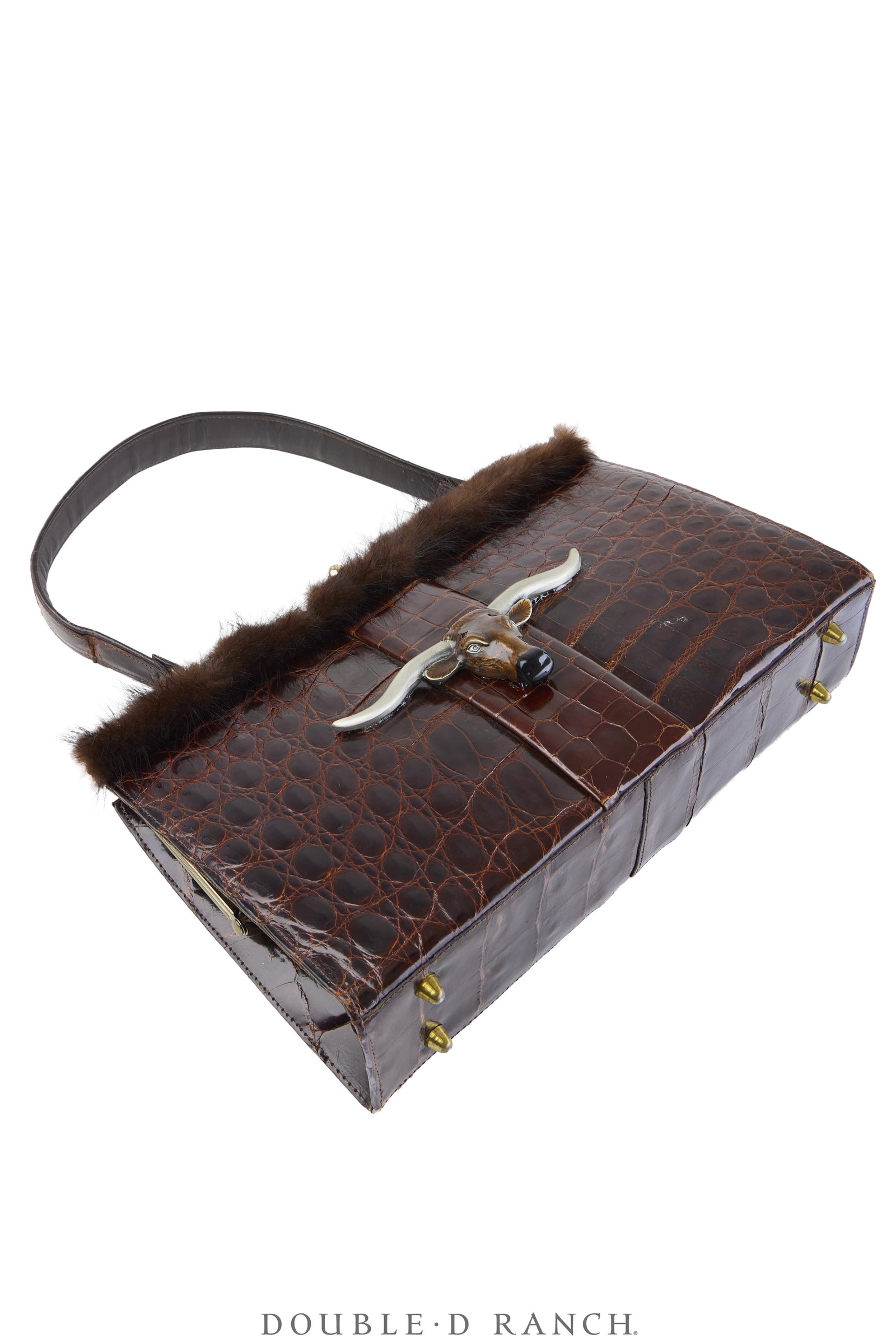 Bag, Silver Label, Crocodile , Longhorn Buckle, Repurposed, 1505