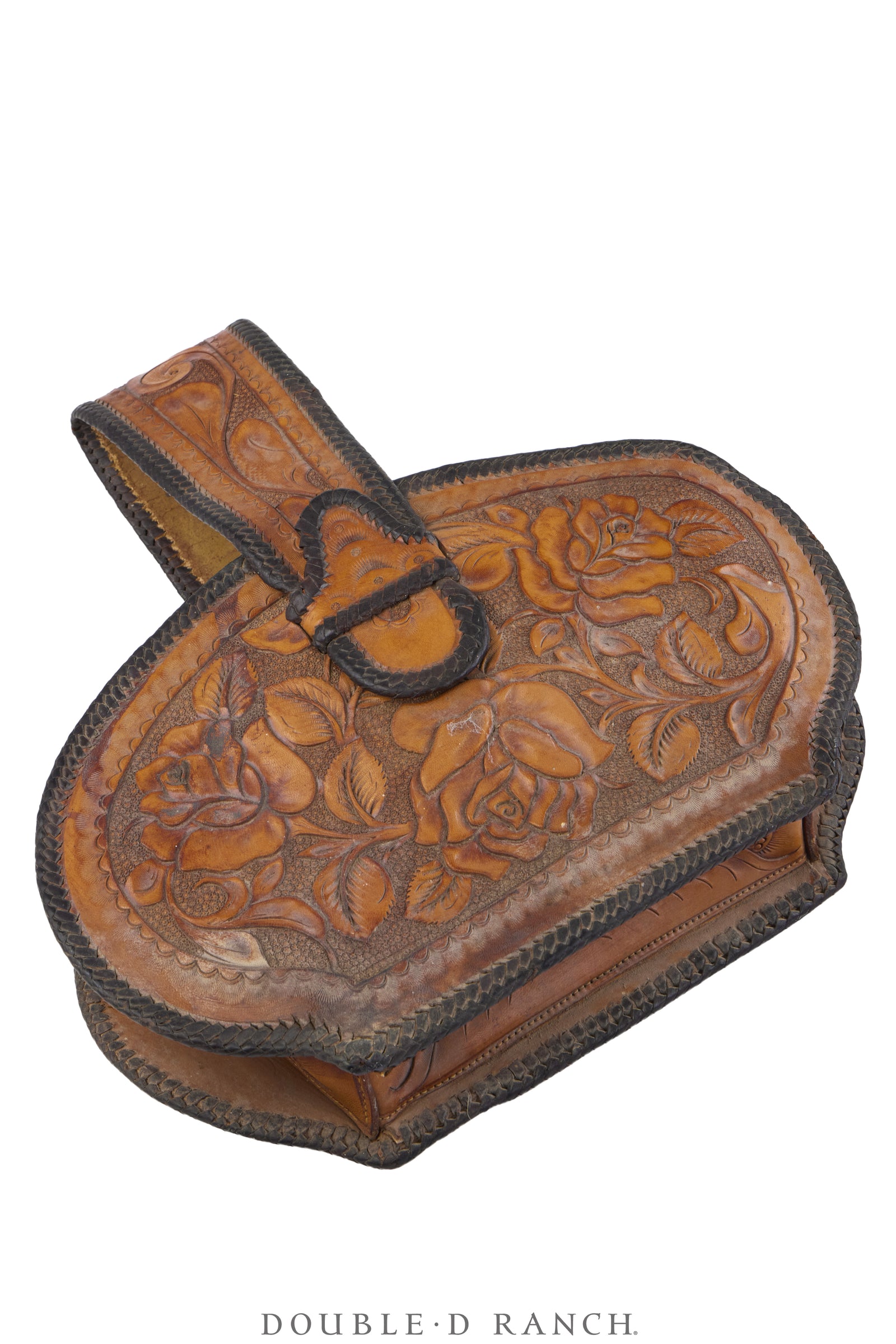 Bag, Handbag, Tooled Leather, Vintage, 1510