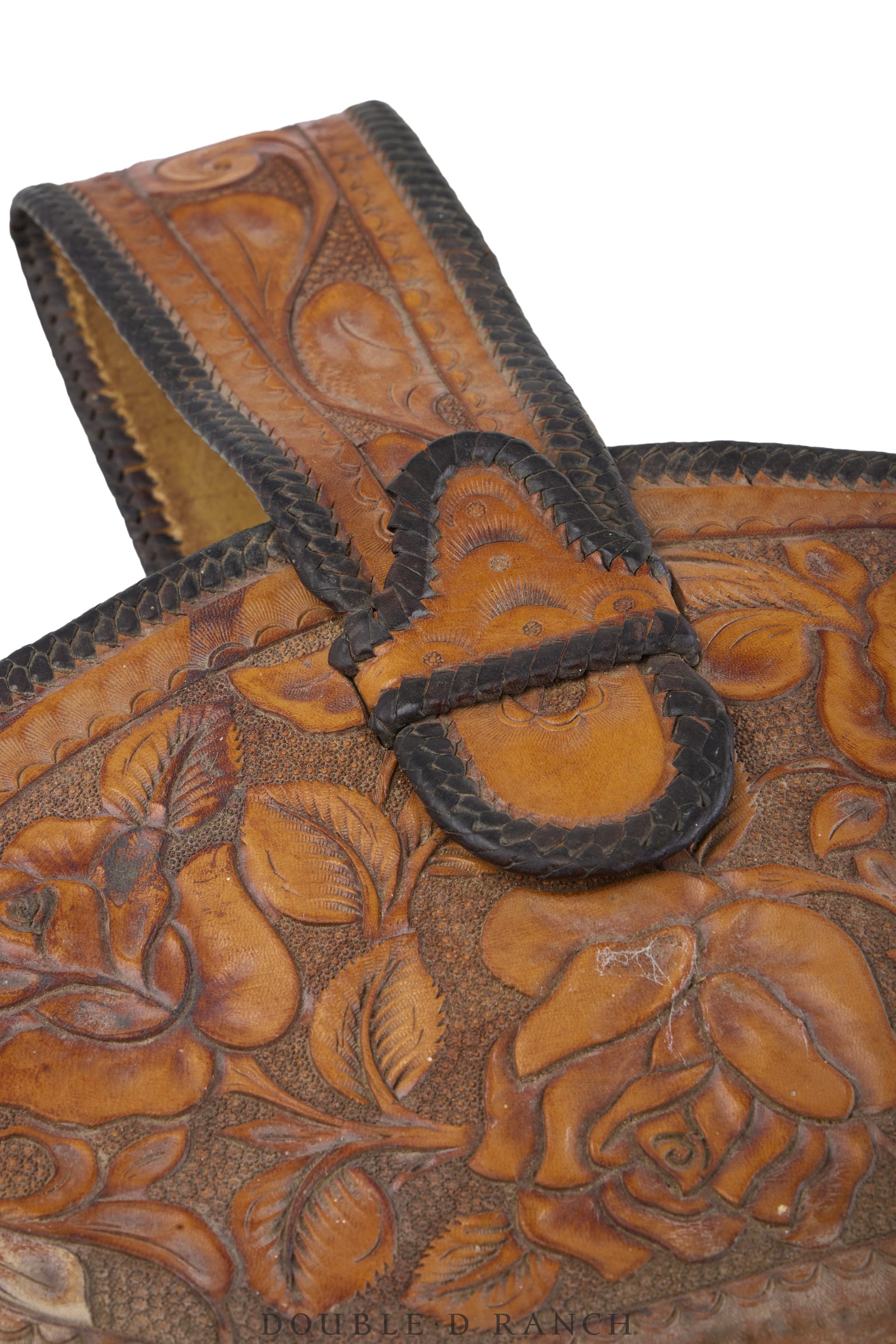 Bag, Handbag, Tooled Leather, Vintage, 1510