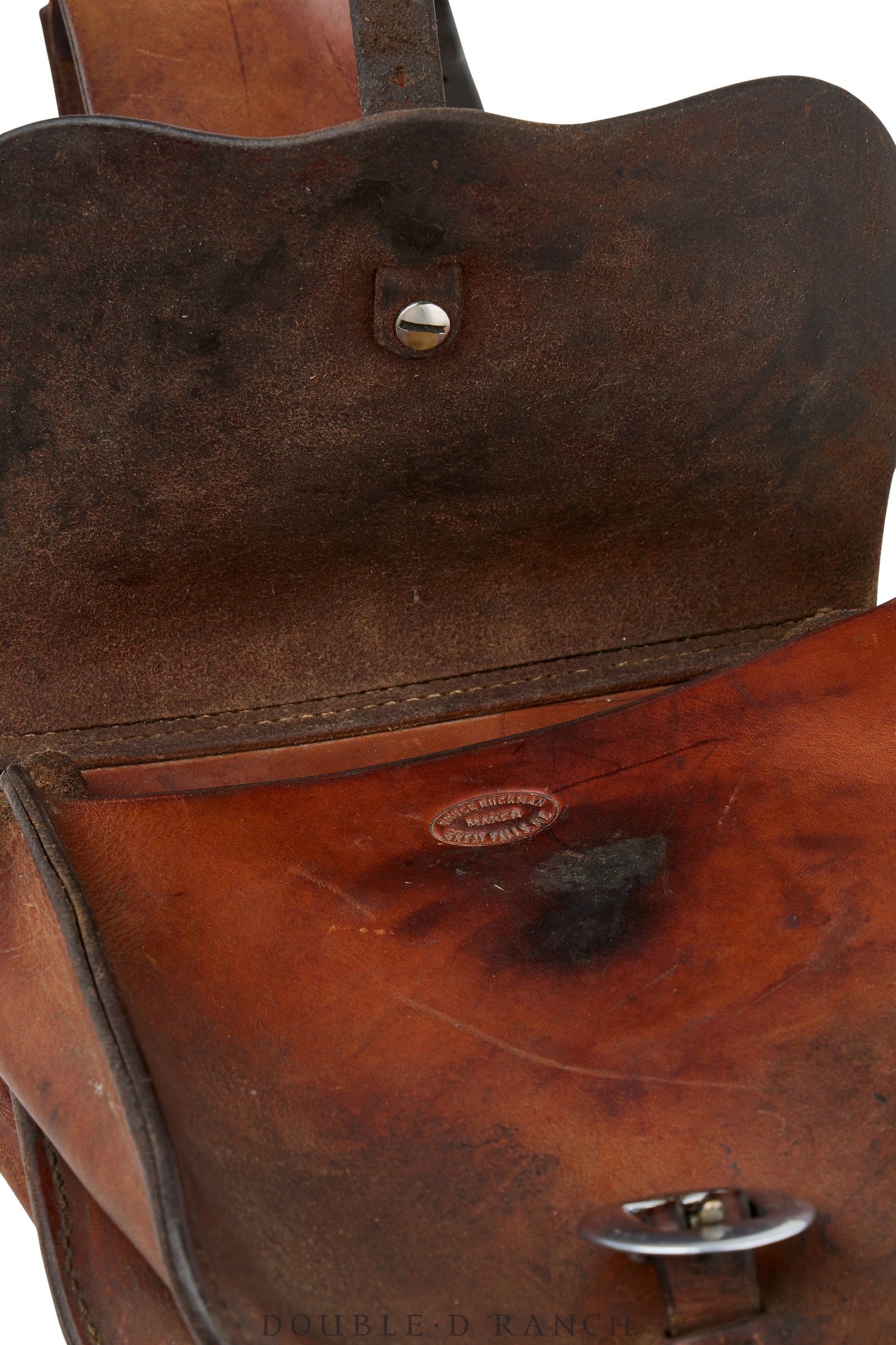 Bag, Saddle Bags, Hand Tooled, Ruckmann Hallmark, Leather, Vintage, 1476