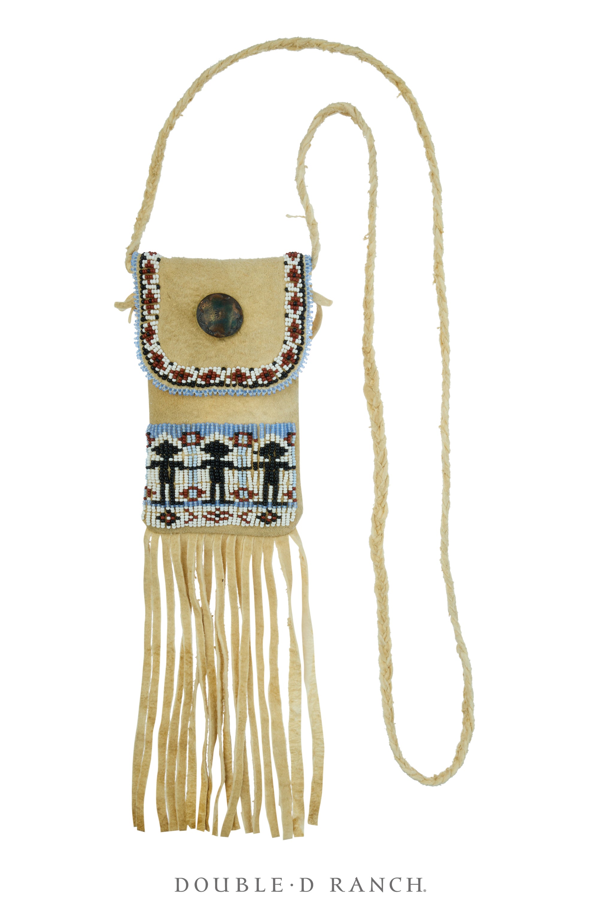 native american tobacco bag Lot It begins with a deerskin pouch with a flap opening and is embellished with glass beads of light blue Bag, Tobacco, Deerskin, Beaded, Vintage,