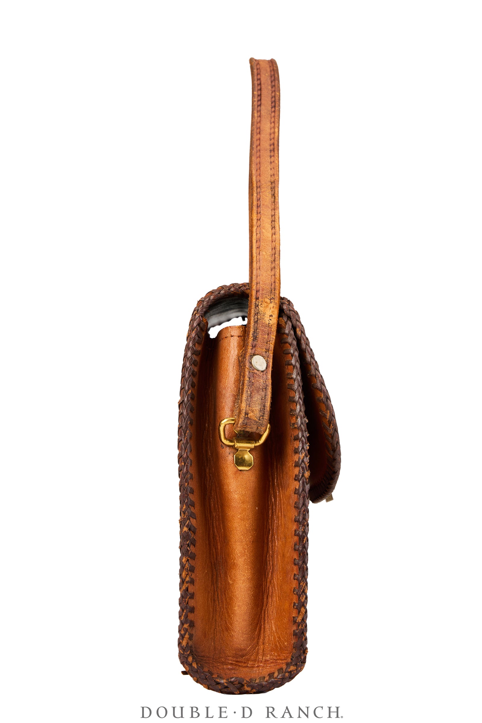 Bag, Tooled Leather, Vintage, 1466