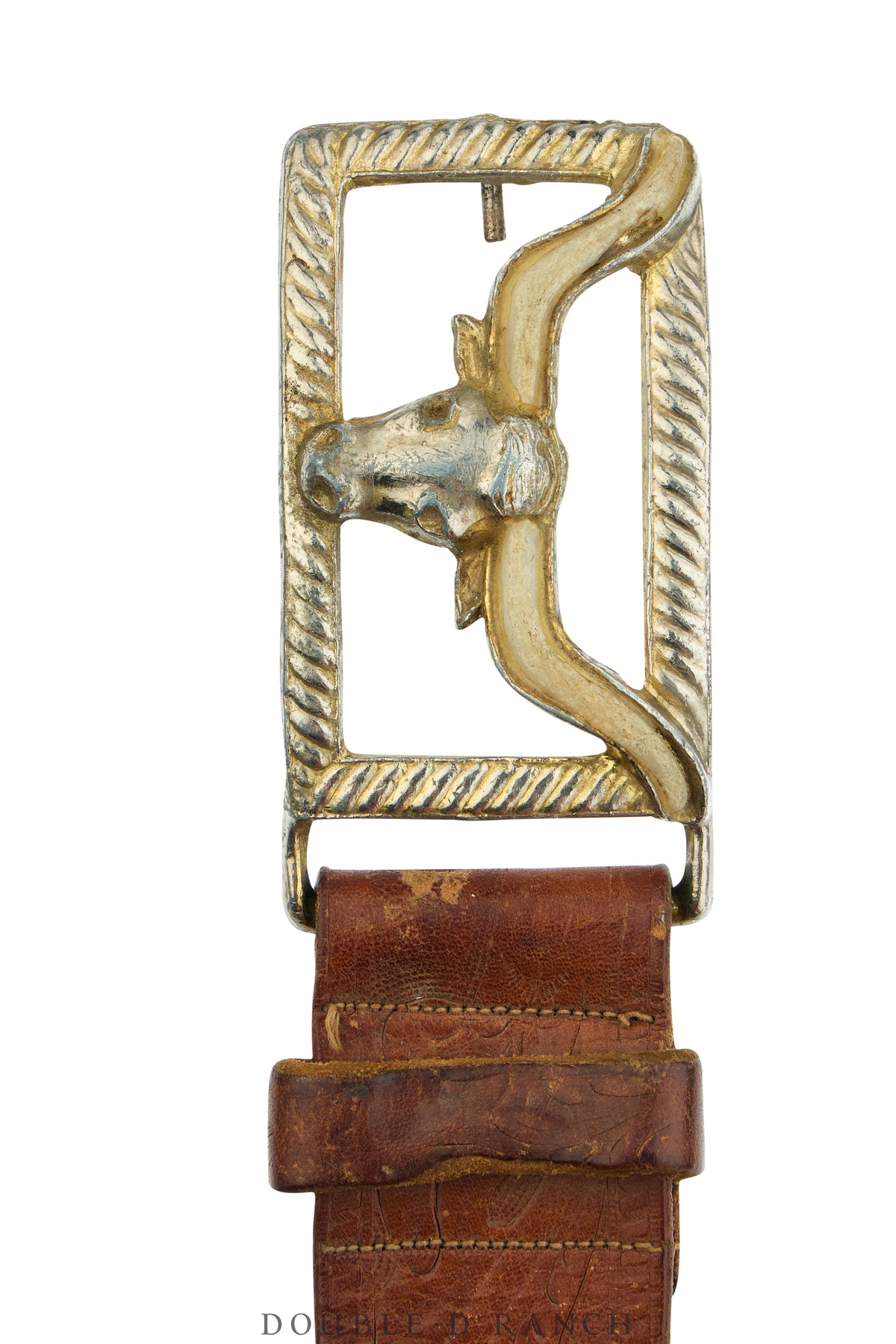 Belt, A Vintage, Buckle Kitsch, Longhorn, Vintage, 1032