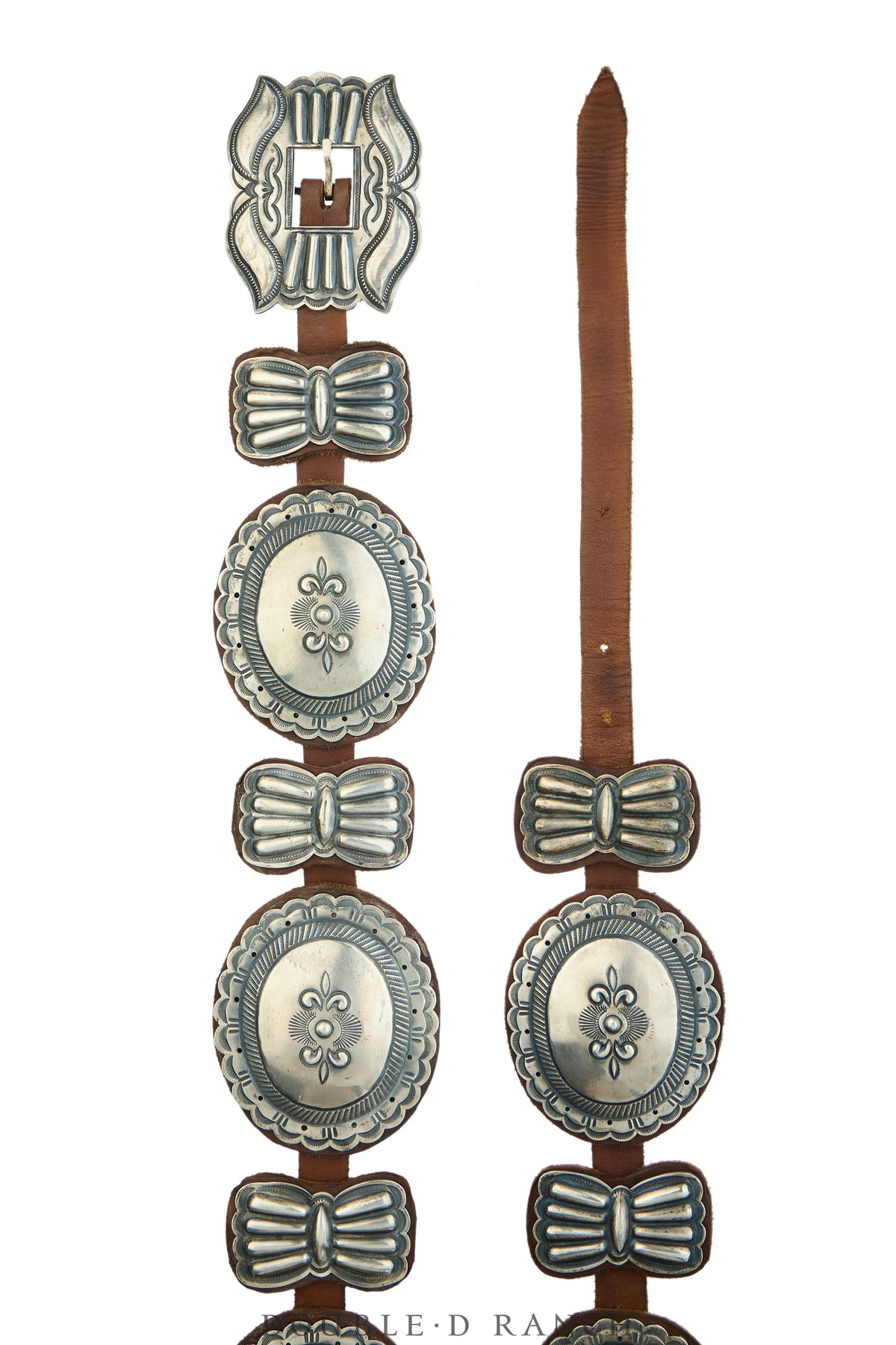 Belt, A Vintage, Concho, Sterling Silver, Harry Morgan, Vintage, 1039