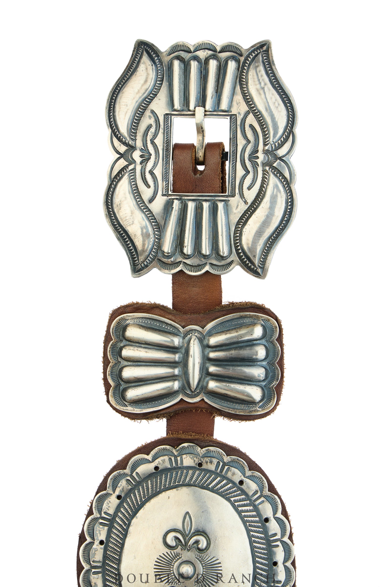 Belt, A Vintage, Concho, Sterling Silver, Harry Morgan, Vintage, 1039