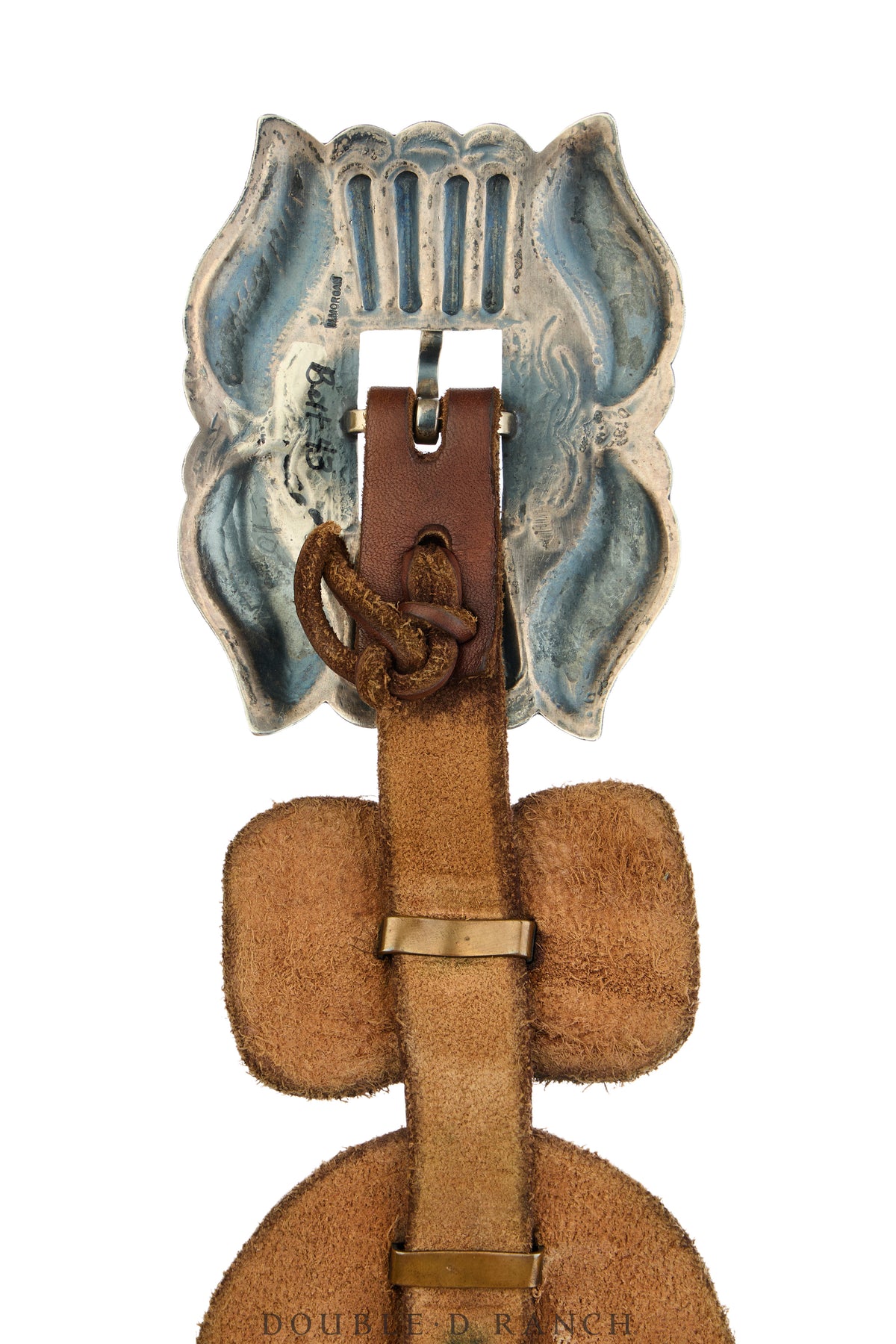 Belt, A Vintage, Concho, Sterling Silver, Harry Morgan, Vintage, 1039