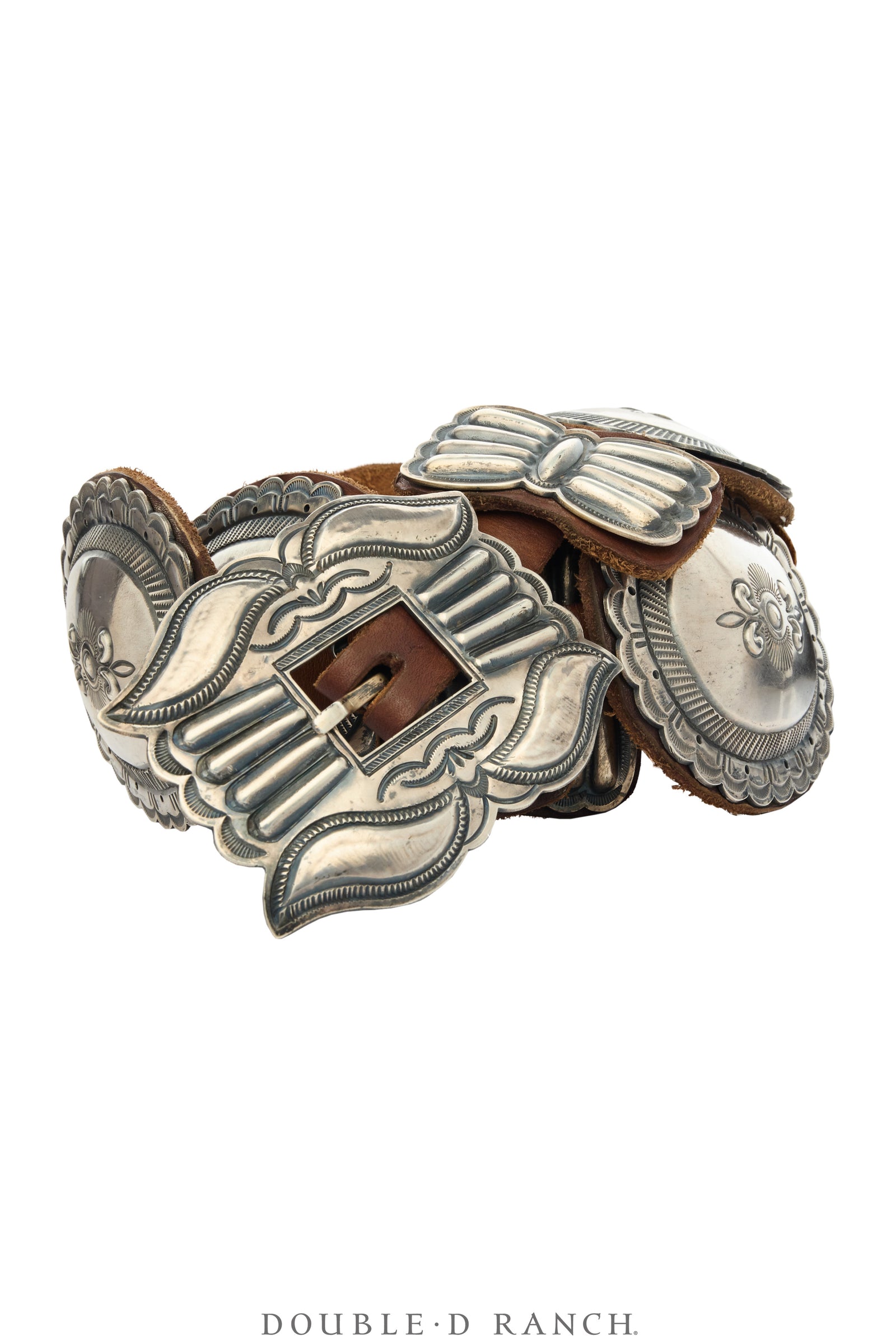 Belt, A Vintage, Concho, Sterling Silver, Harry Morgan, Vintage, 1039