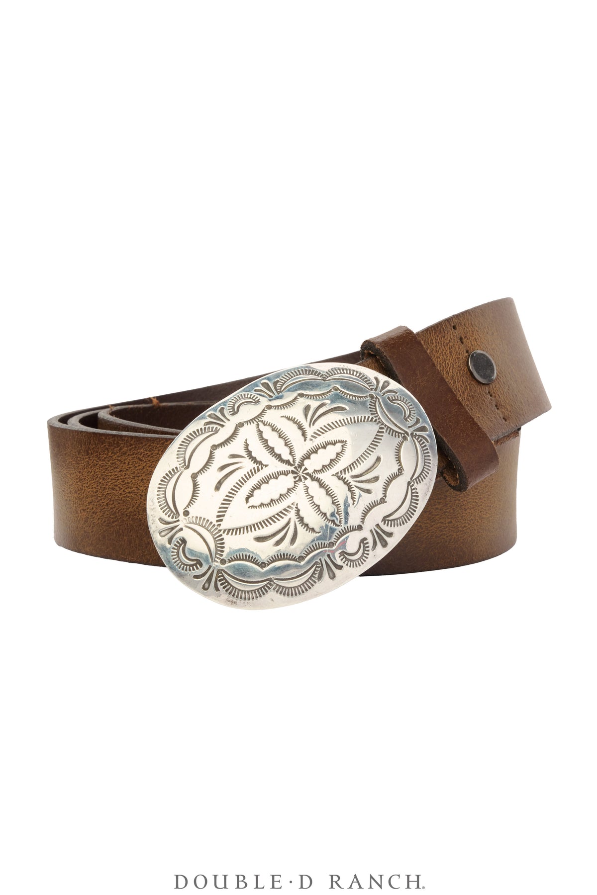 Belt, A Vintage, Buckle, Concho, Sterling Silver, Hallmark, Vintage, 1051