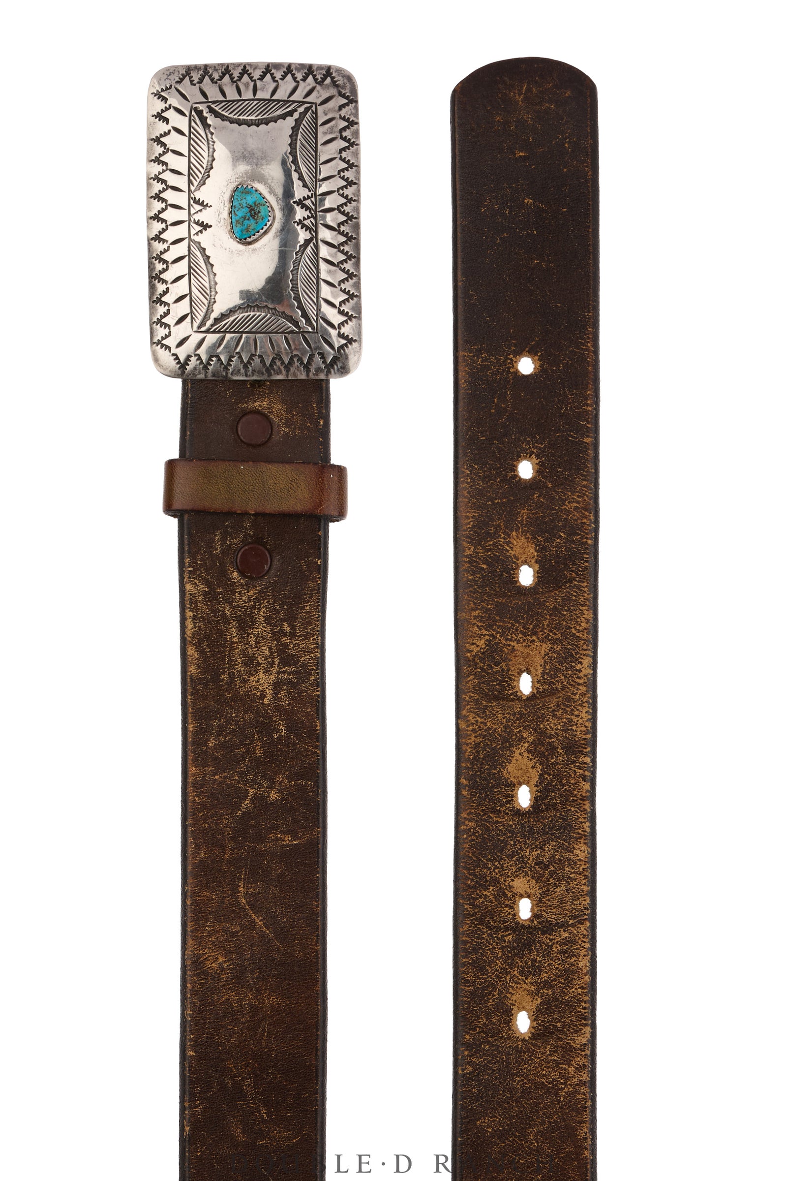 Belt, A Vintage, Buckle, Concho, Turquoise, Hallmark, Vintage, 1053