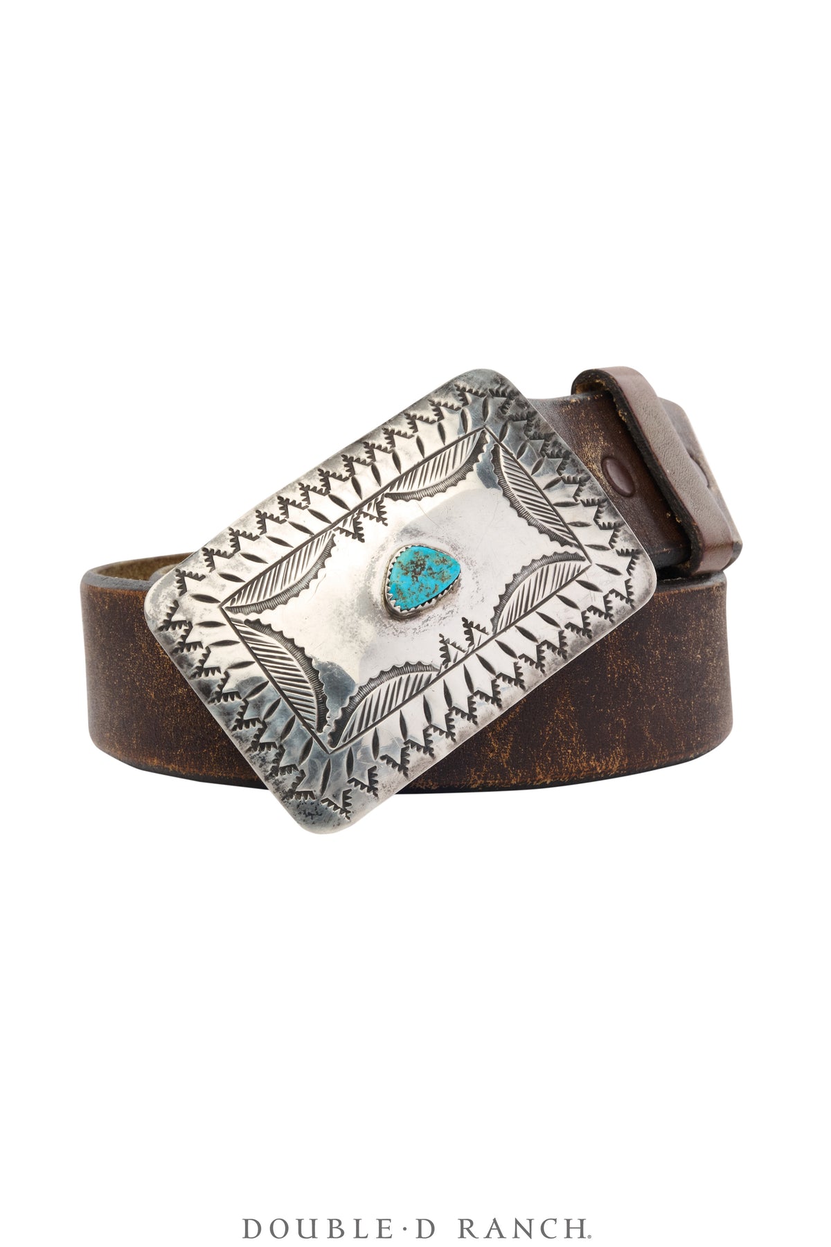 Belt, A Vintage, Buckle, Concho, Turquoise, Hallmark, Vintage, 1053