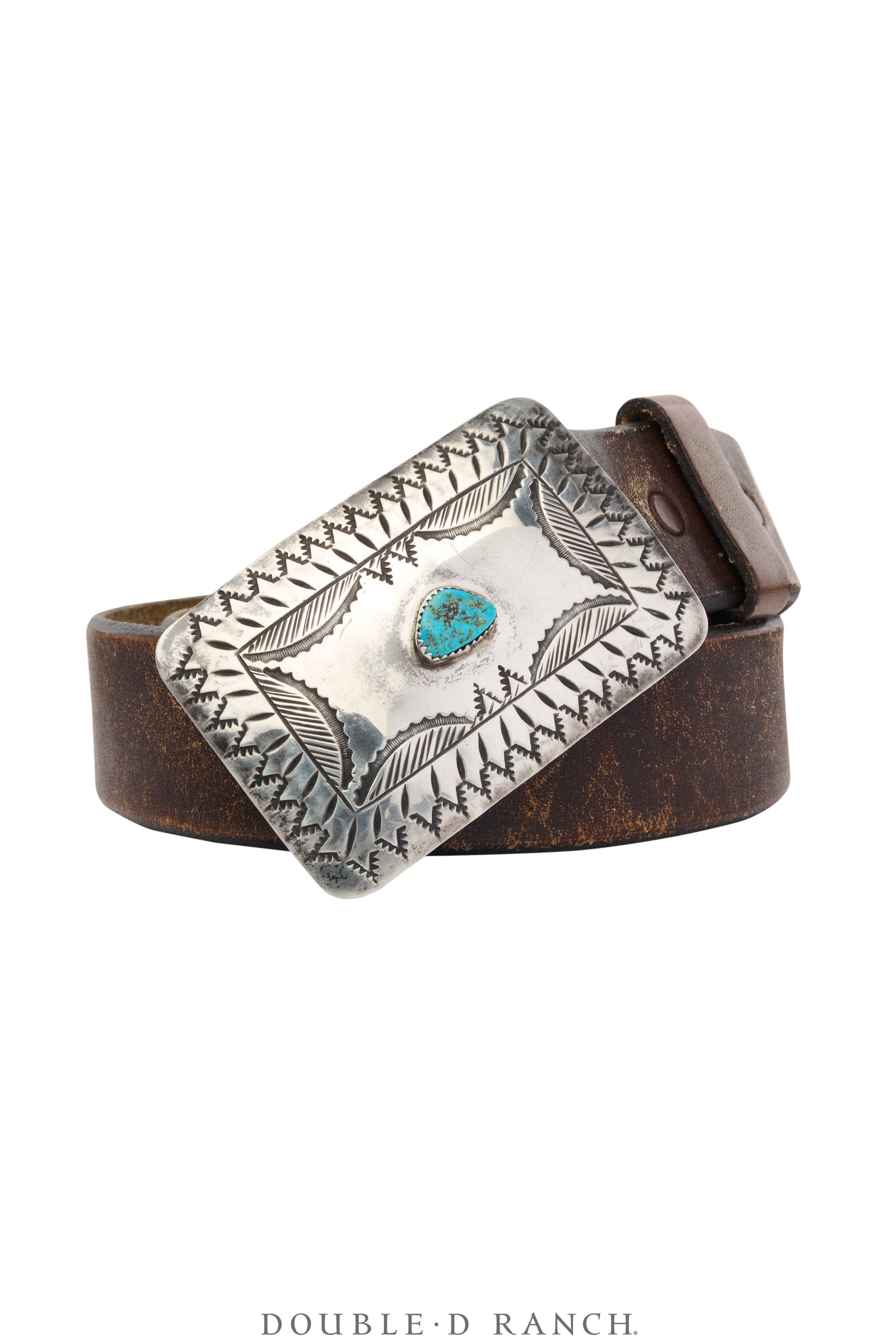 Belt, A Vintage, Buckle, Concho, Turquoise, Hallmark, Vintage, 1053