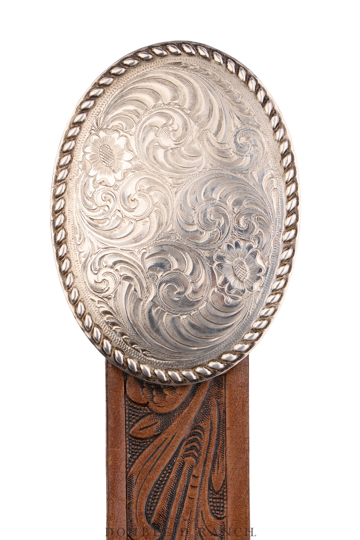 Belt, A Vintage, Buckle, Western, Engraved, Vintage, 1059