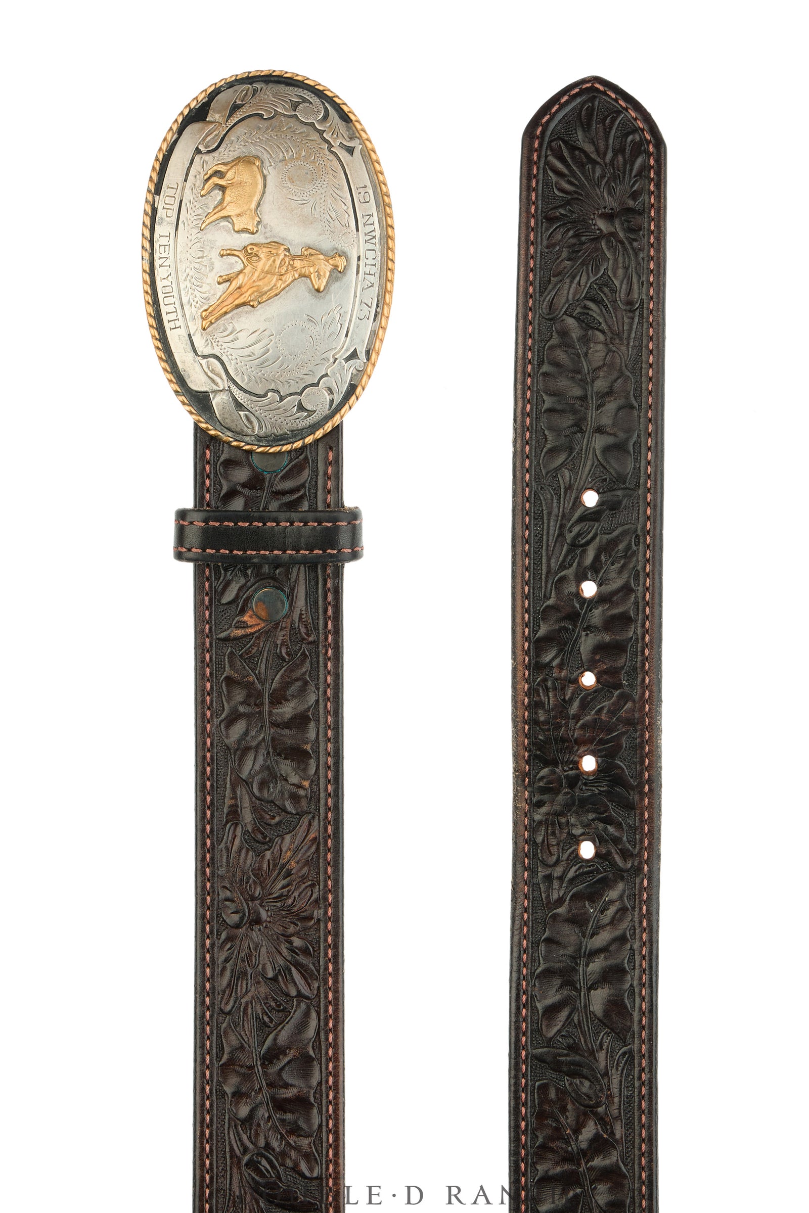 Belt, A Vintage, Buckle Kitsch, Horse Cutting, Silverplate, Hallmark, Vintage, 1072