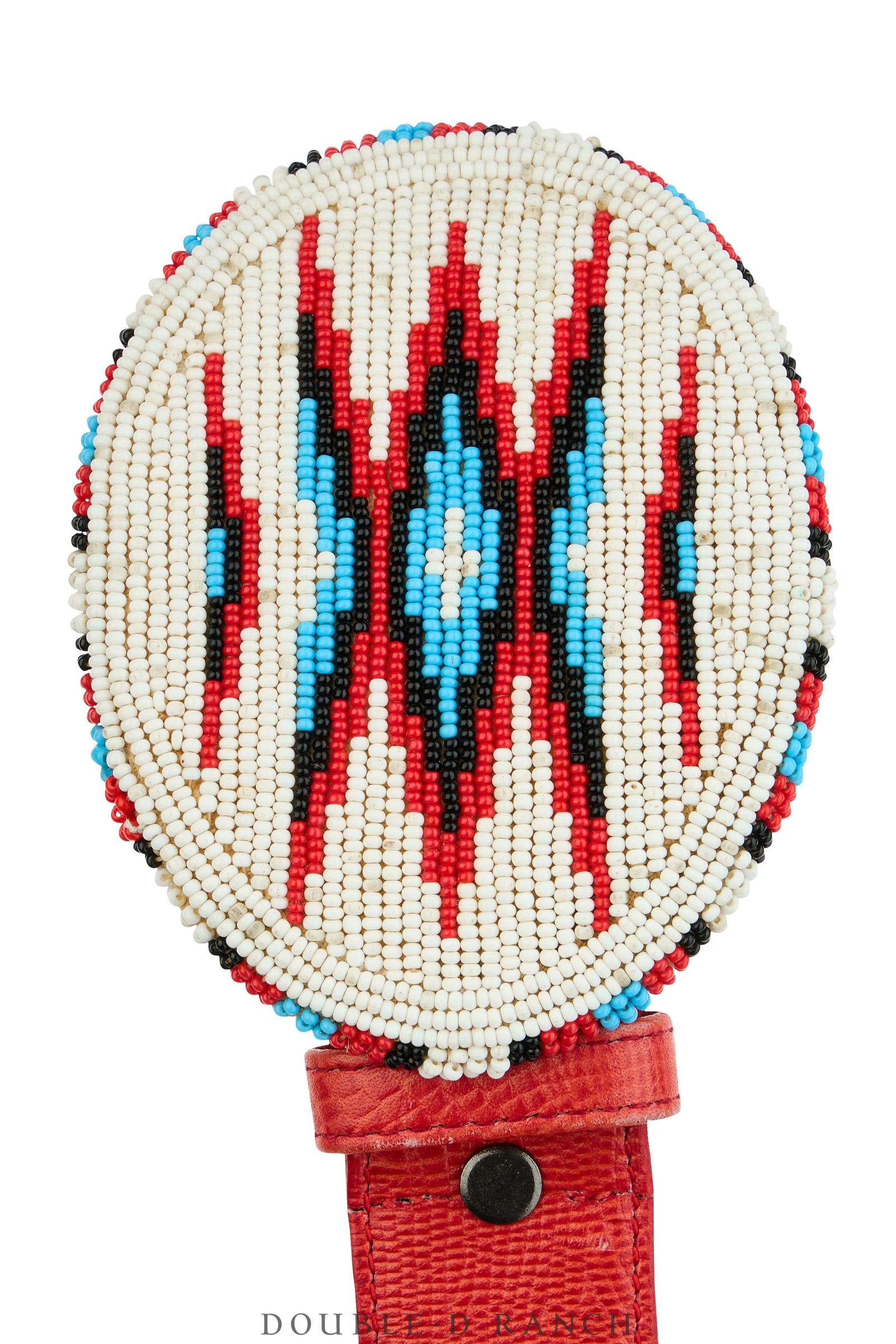 Belt, A Vintage, Buckle Kitsch, Patriotic, Beaded, Vintage, 1080