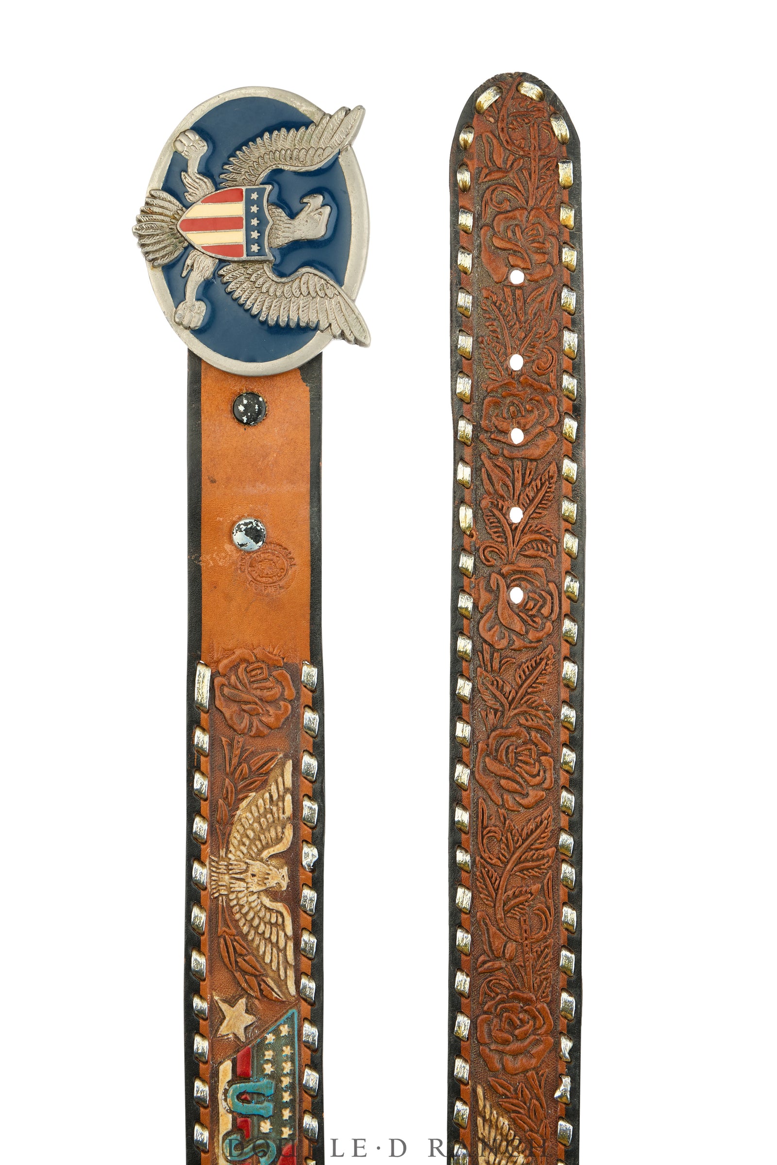 Belt, A Vintage, Buckle Kitsch, Patriotic, Vintage, 1081