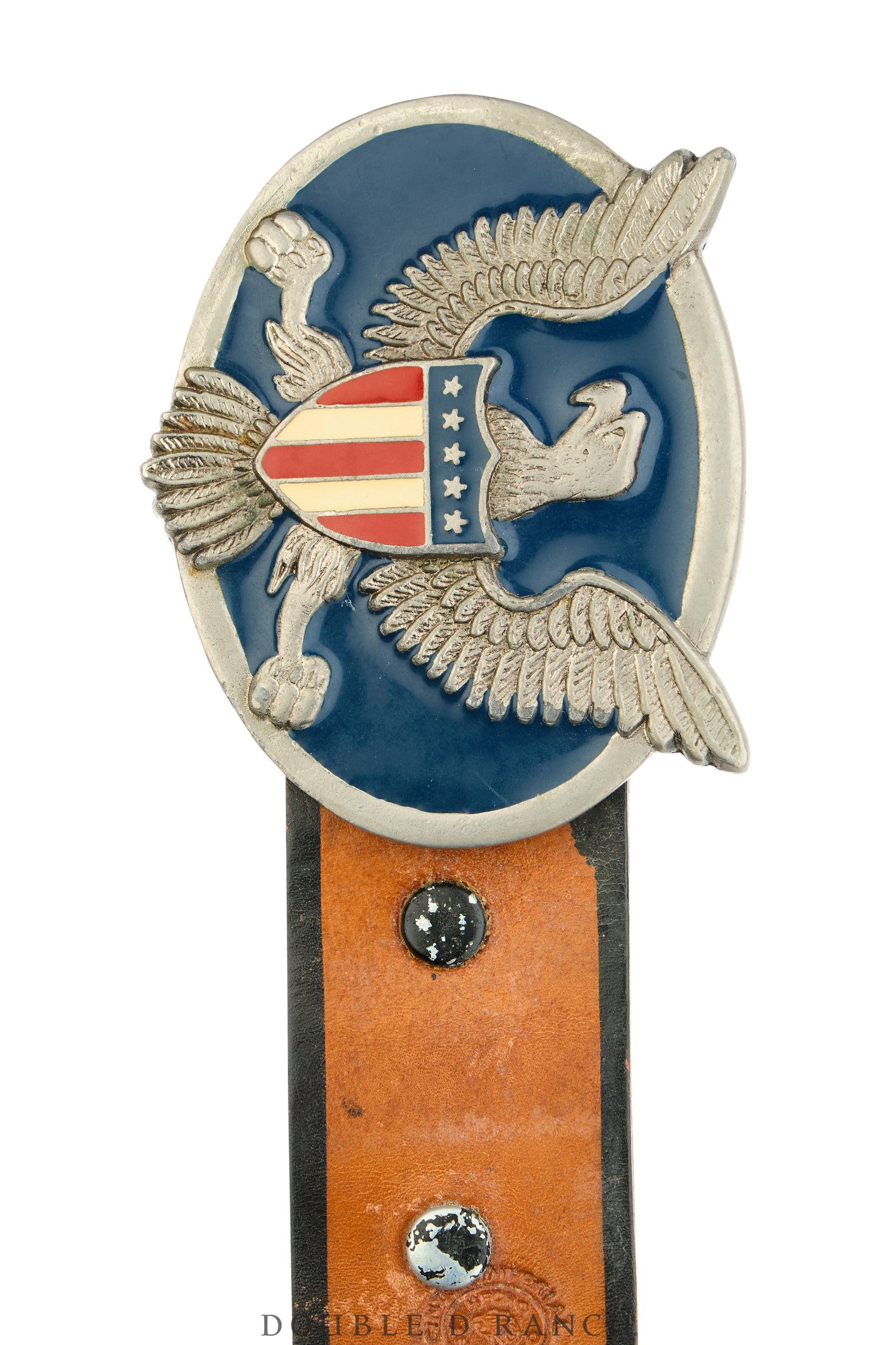 Belt, A Vintage, Buckle Kitsch, Patriotic, Vintage, 1081
