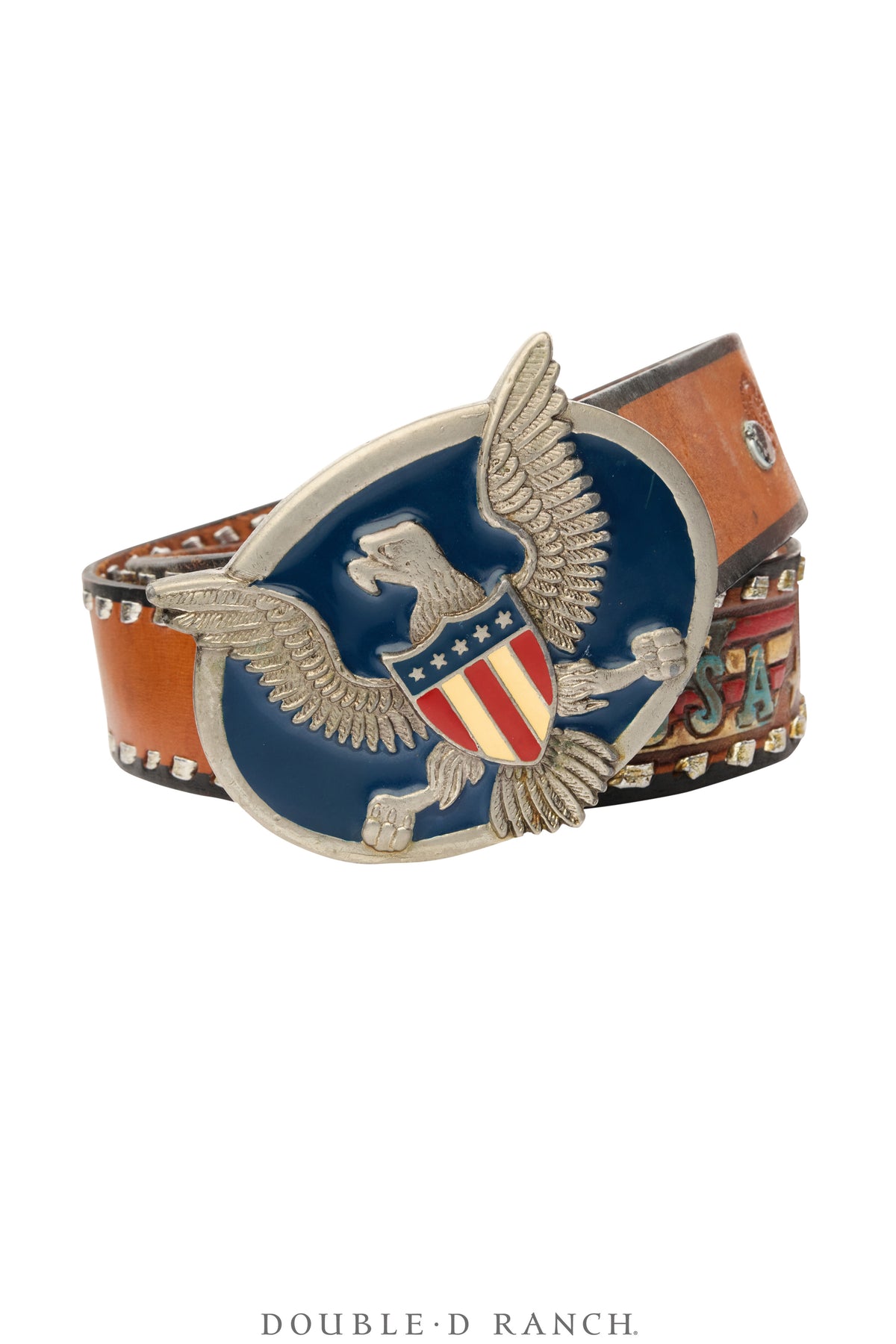 Belt, A Vintage, Buckle Kitsch, Patriotic, Vintage, 1081