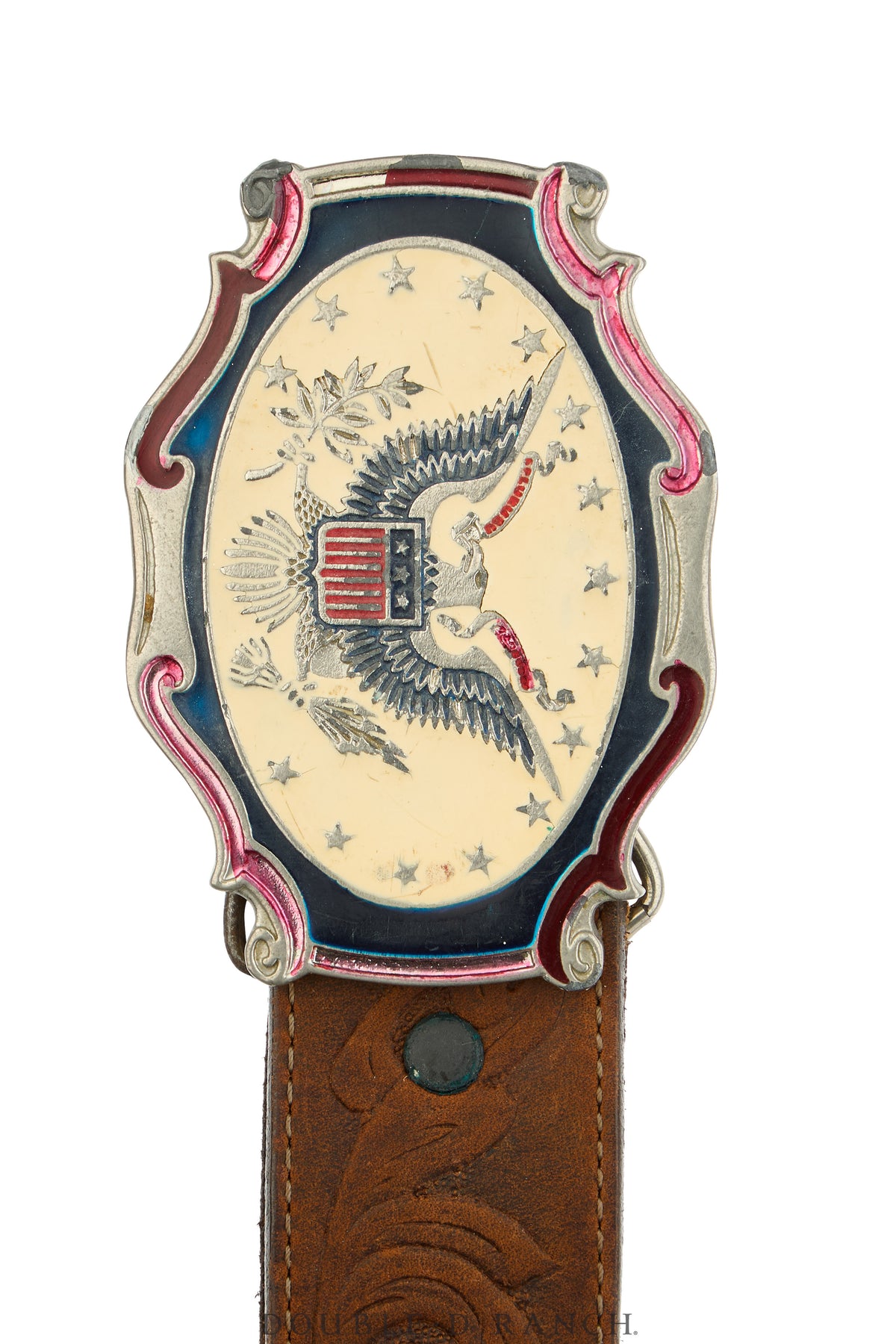 Belt, A Vintage, Buckle Kitsch, Patriotic, Vintage, 1083