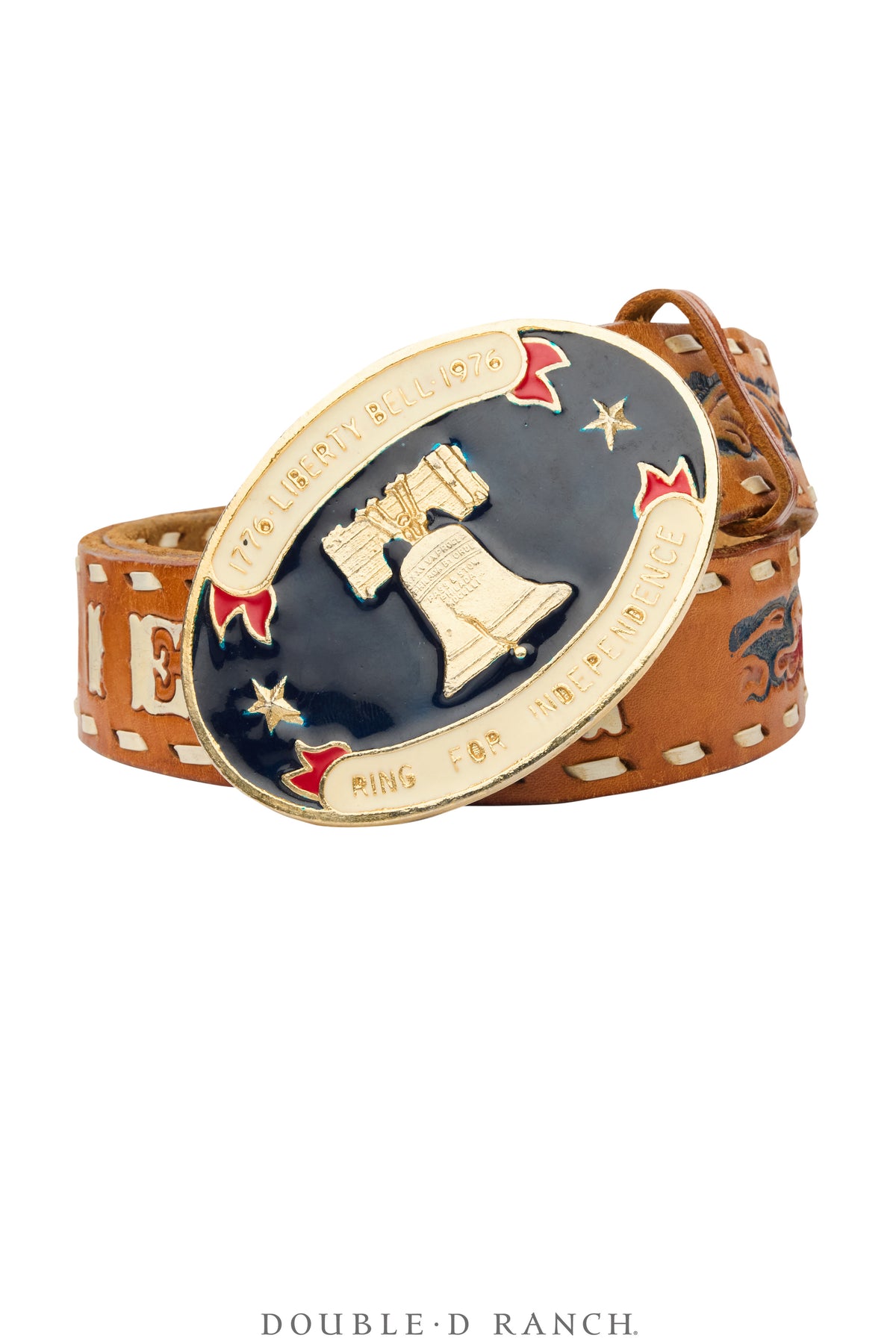 Belt, A Vintage, Buckle Kitsch, Patriotic, Vintage, 1085