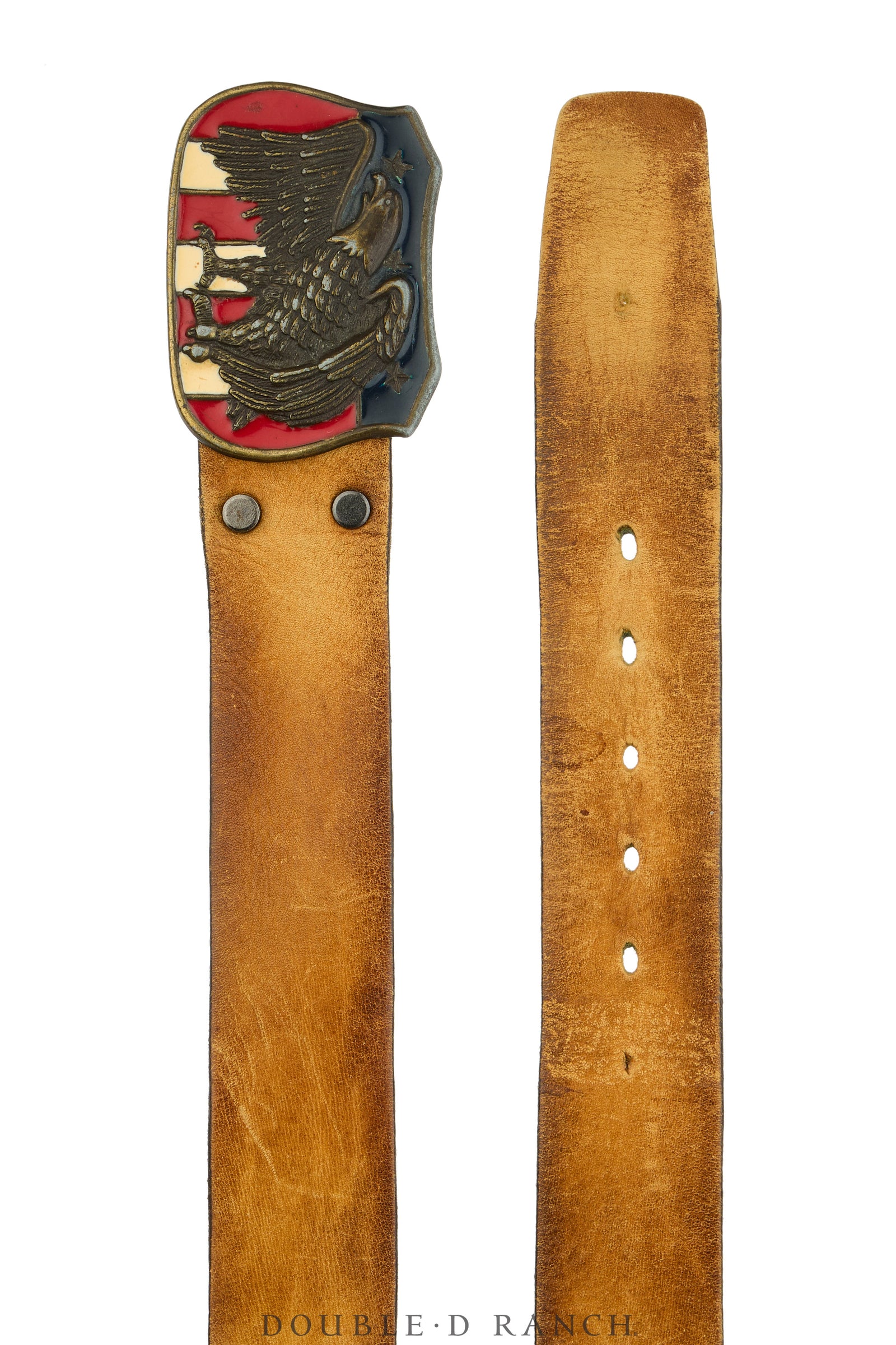 Belt, A Vintage, Buckle Kitsch, Patriotic, Vintage, 1089C