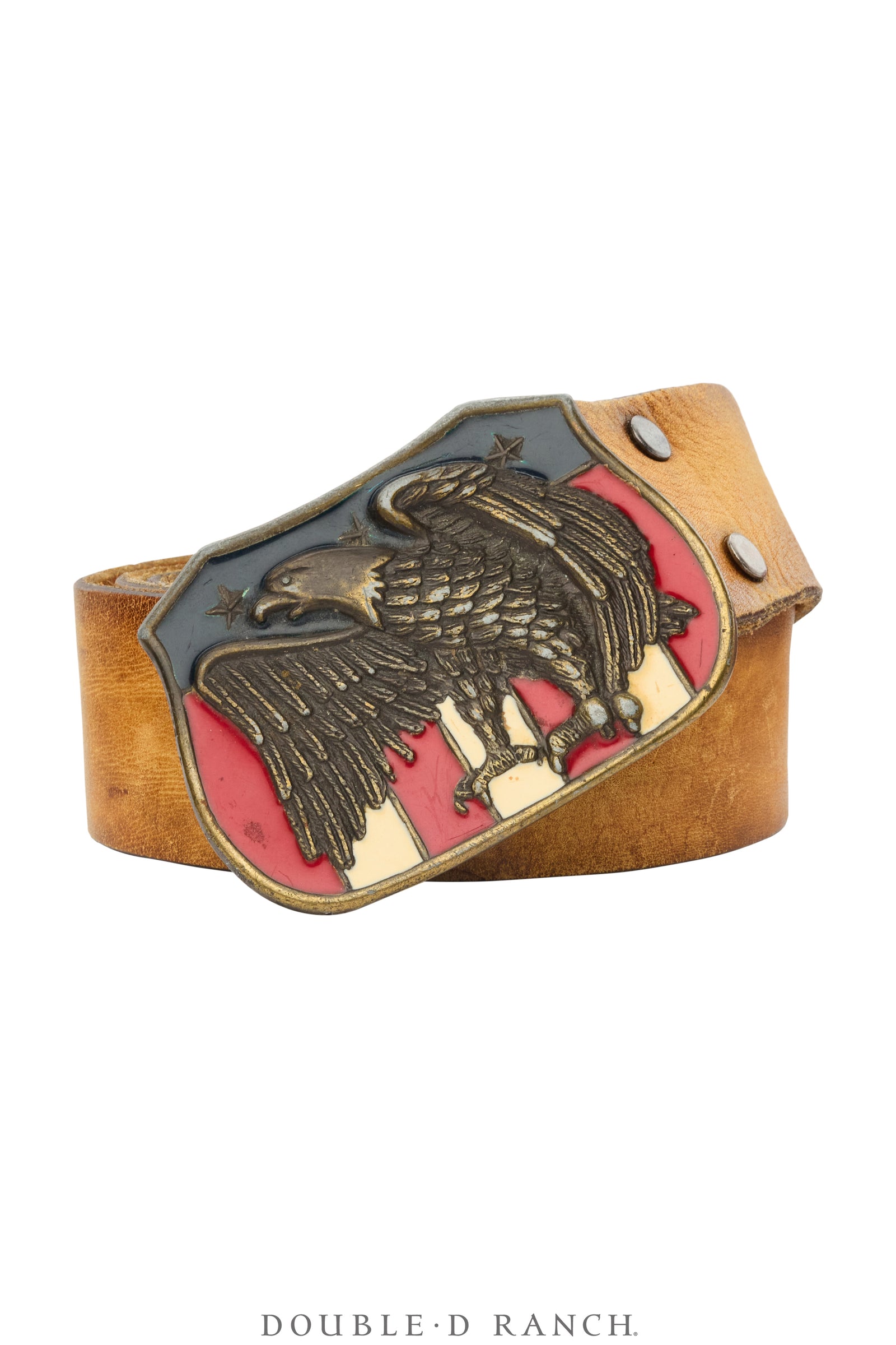 Belt, A Vintage, Buckle Kitsch, Patriotic, Vintage, 1089C