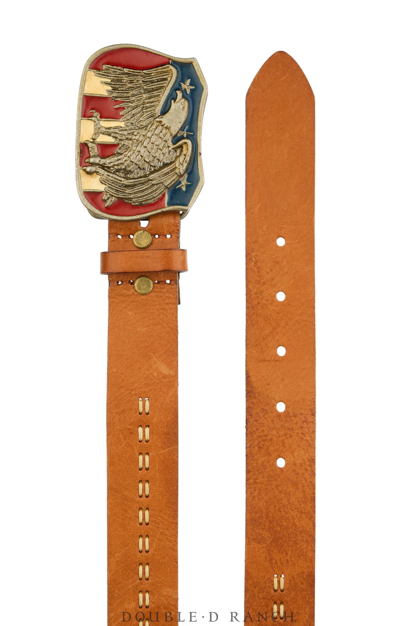 Belt, A Vintage, Buckle Kitsch, Patriotic, Vintage, 1089D