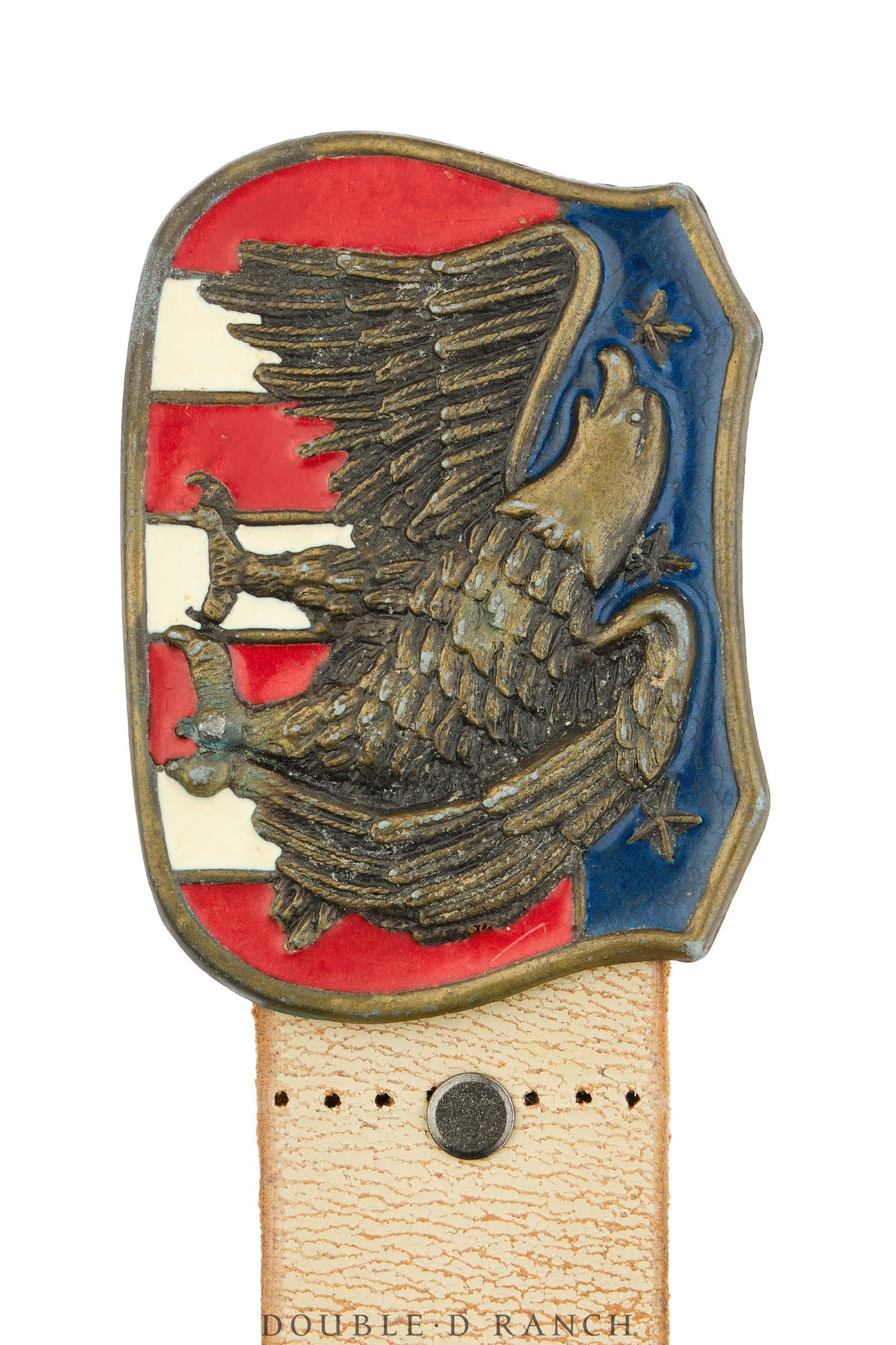 Belt, A Vintage, Buckle Kitsch, Patriotic, Vintage, 1089