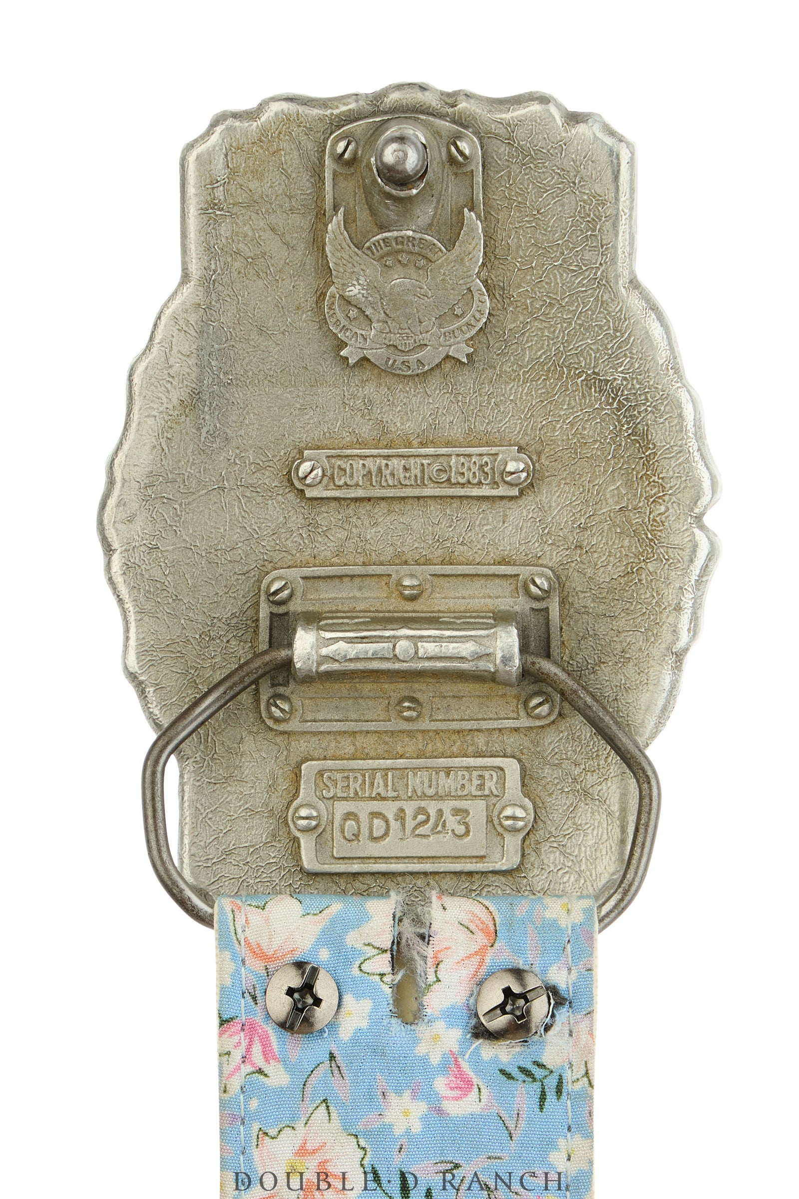 Belt, A Vintage, Buckle Kitsch, Patriotic, Vintage, 1090