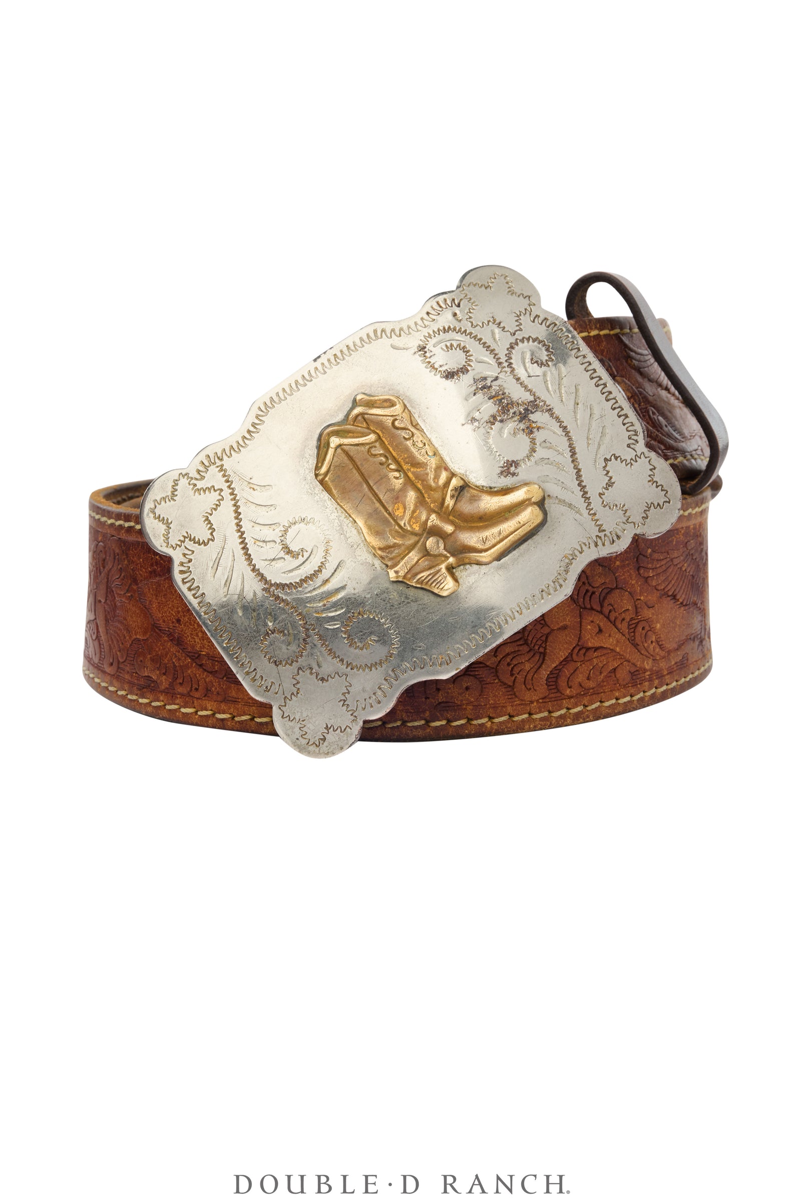 Belt, A Vintage, Buckle, Western Kitsch, Boots, Hallmark, Vintage, 1107