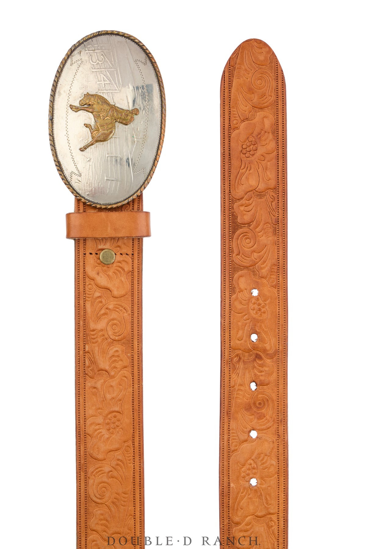 Belt, A Vintage, Buckle, Western, Bucking Bronc, Hallmark, Vintage, 1109