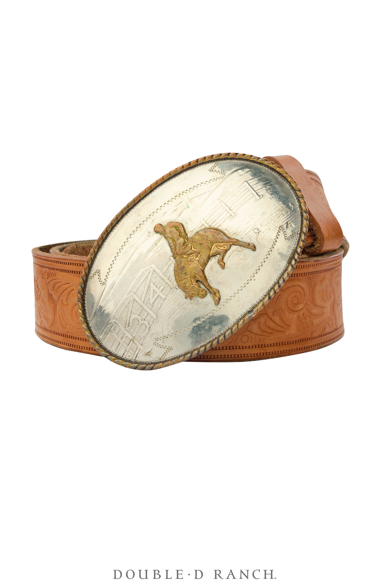 Belt, A Vintage, Buckle, Western, Bucking Bronc, Hallmark, Vintage, 1109