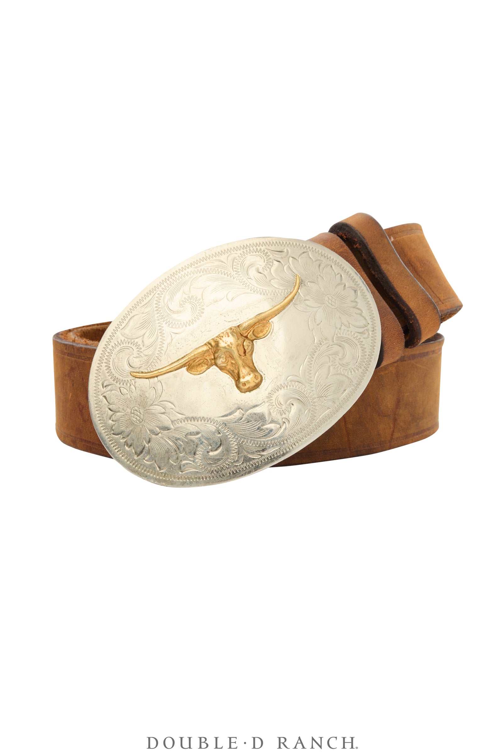 Belt, A Vintage, Buckle, Western, Longhorn, Hallmark, Vintage, 1115