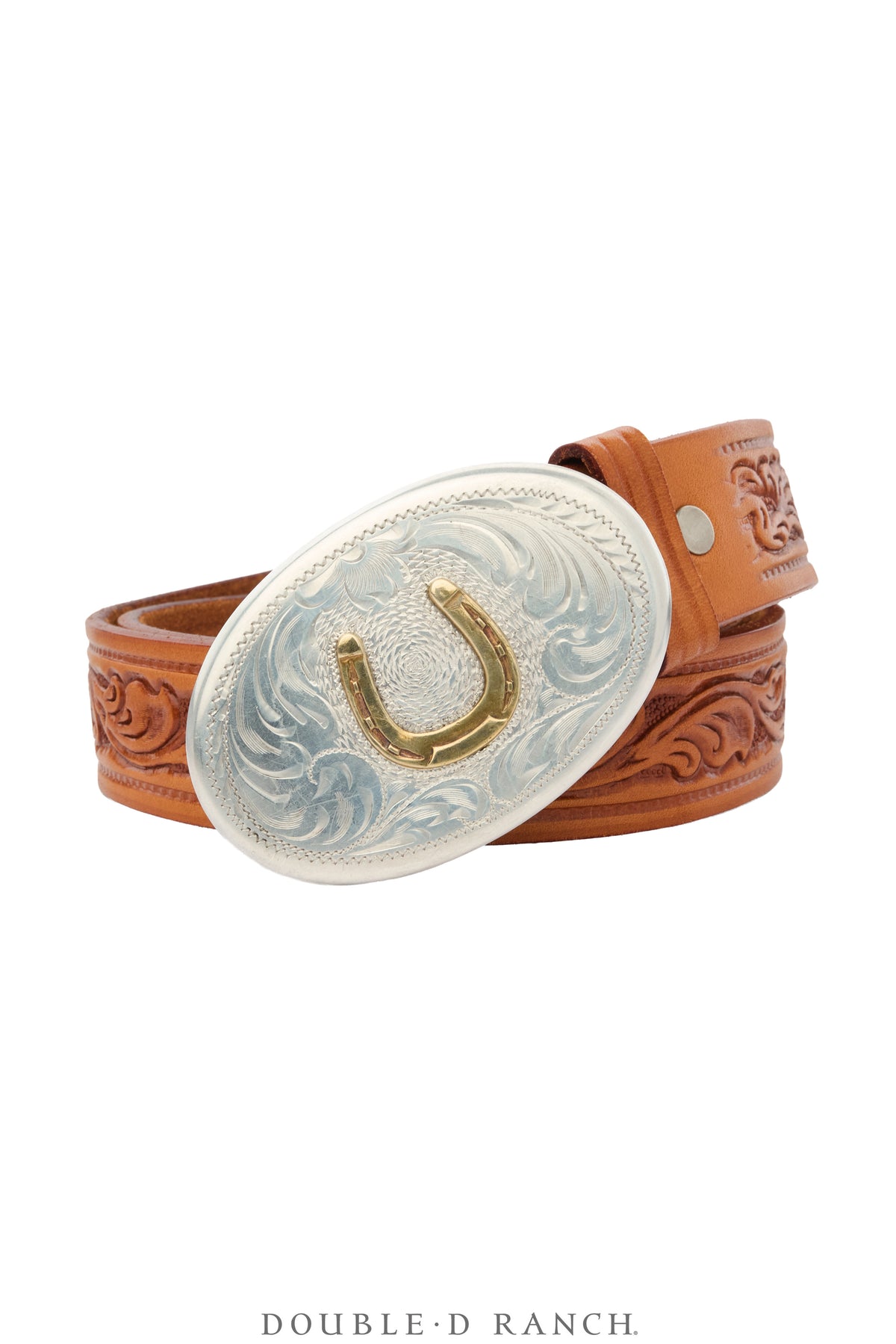 Belt, A Vintage, Buckle, Western, Sterling Silver, Horseshoe, Hallmark, Vintage, 1120