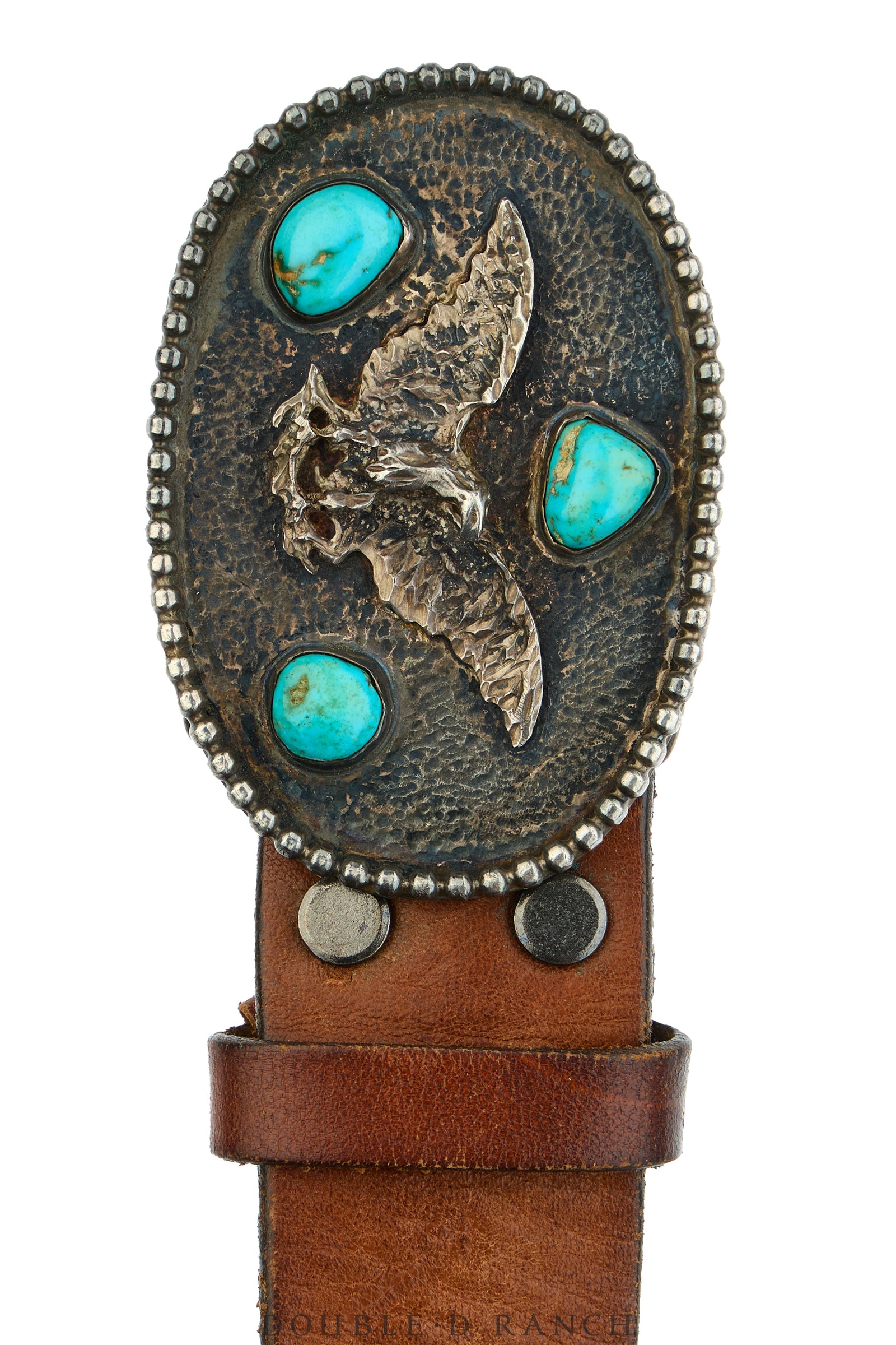 Belt, A Vintage, Cast, Buckle, Turquoise, Eagle, Patriotic, Mark, Vintage ‘81, 1122