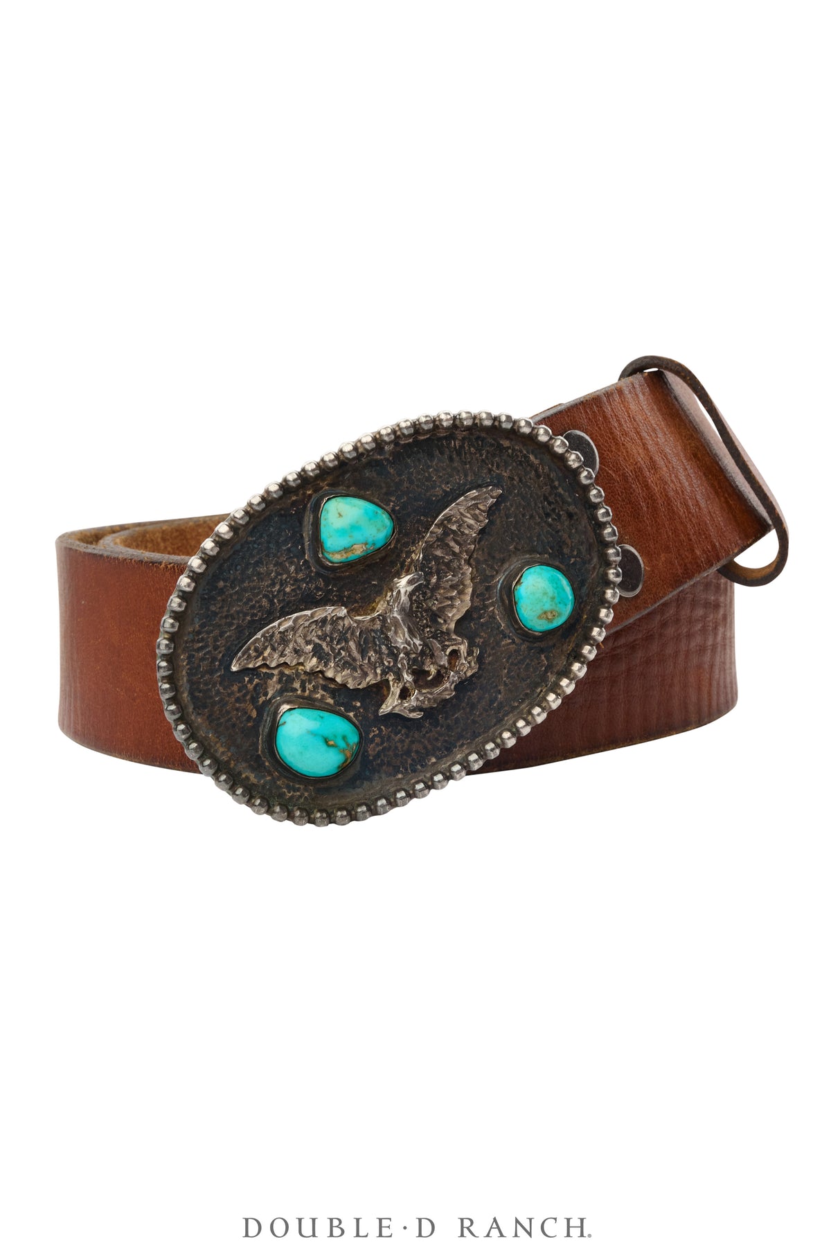 Belt, A Vintage, Cast, Buckle, Turquoise, Eagle, Patriotic, Mark, Vintage ‘81, 1122