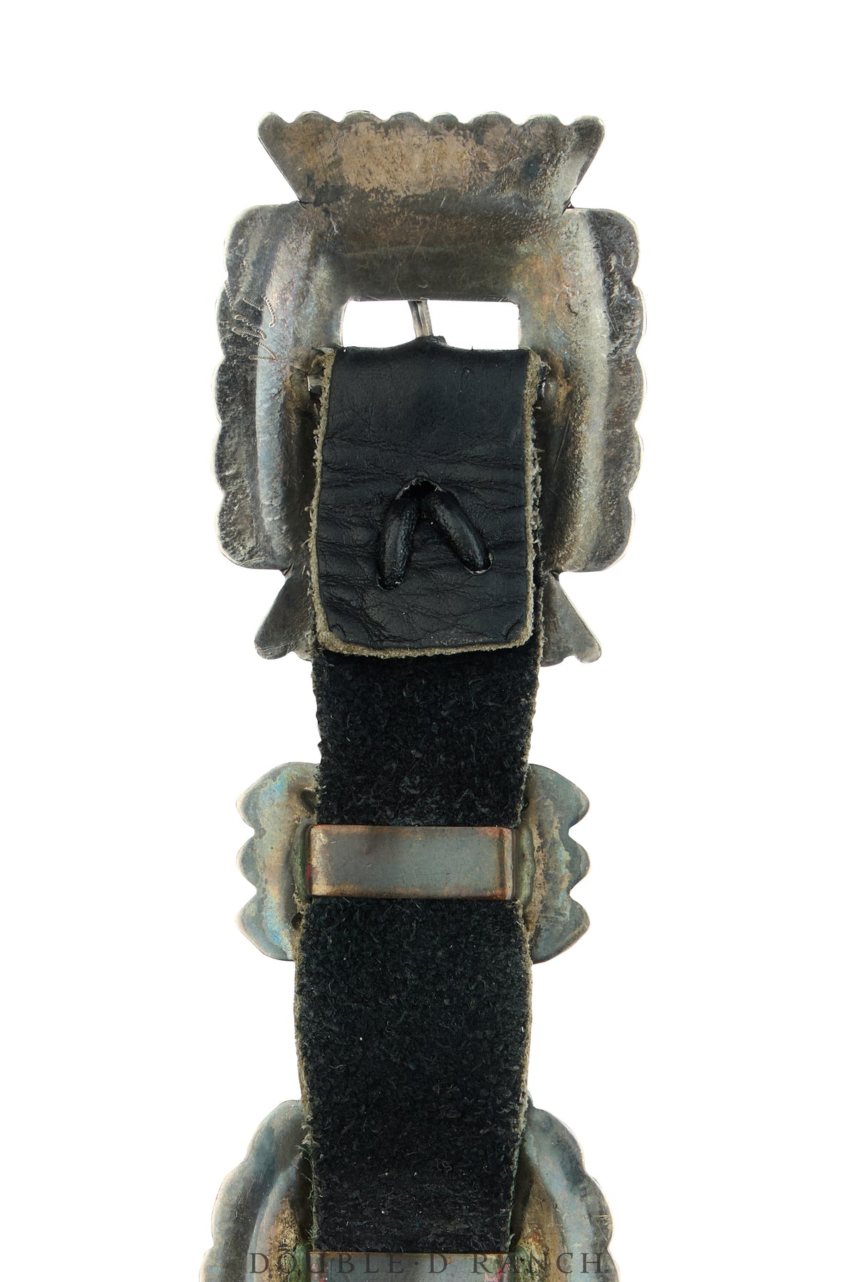 Belt, A Vintage, Concho, Sterling Silver, Sans Hallmark, Vintage, 1126