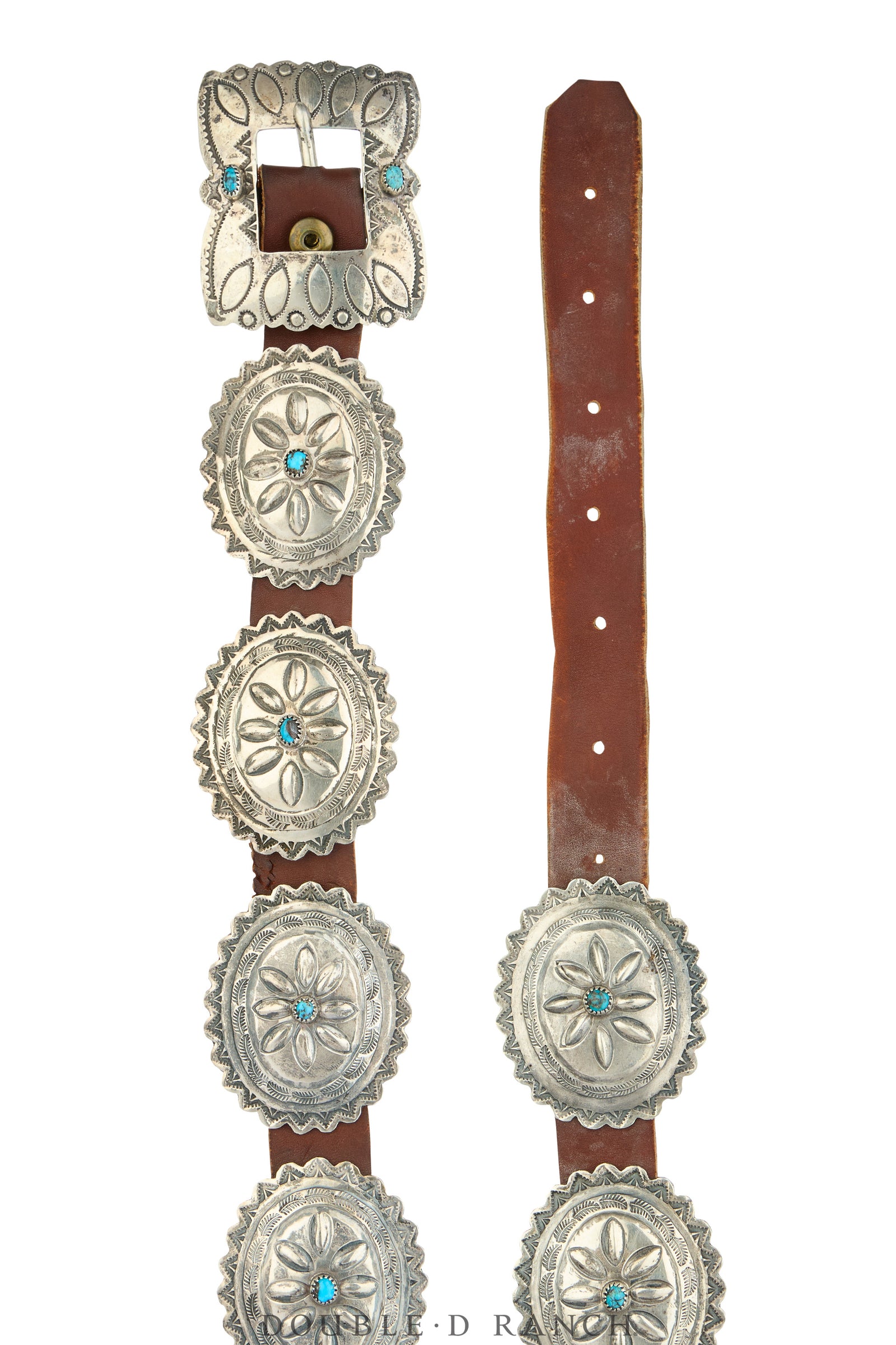 Belt, A Vintage, Concho, Turquoise, Repoussé, Hallmark, Vintage ‘70s, 1127
