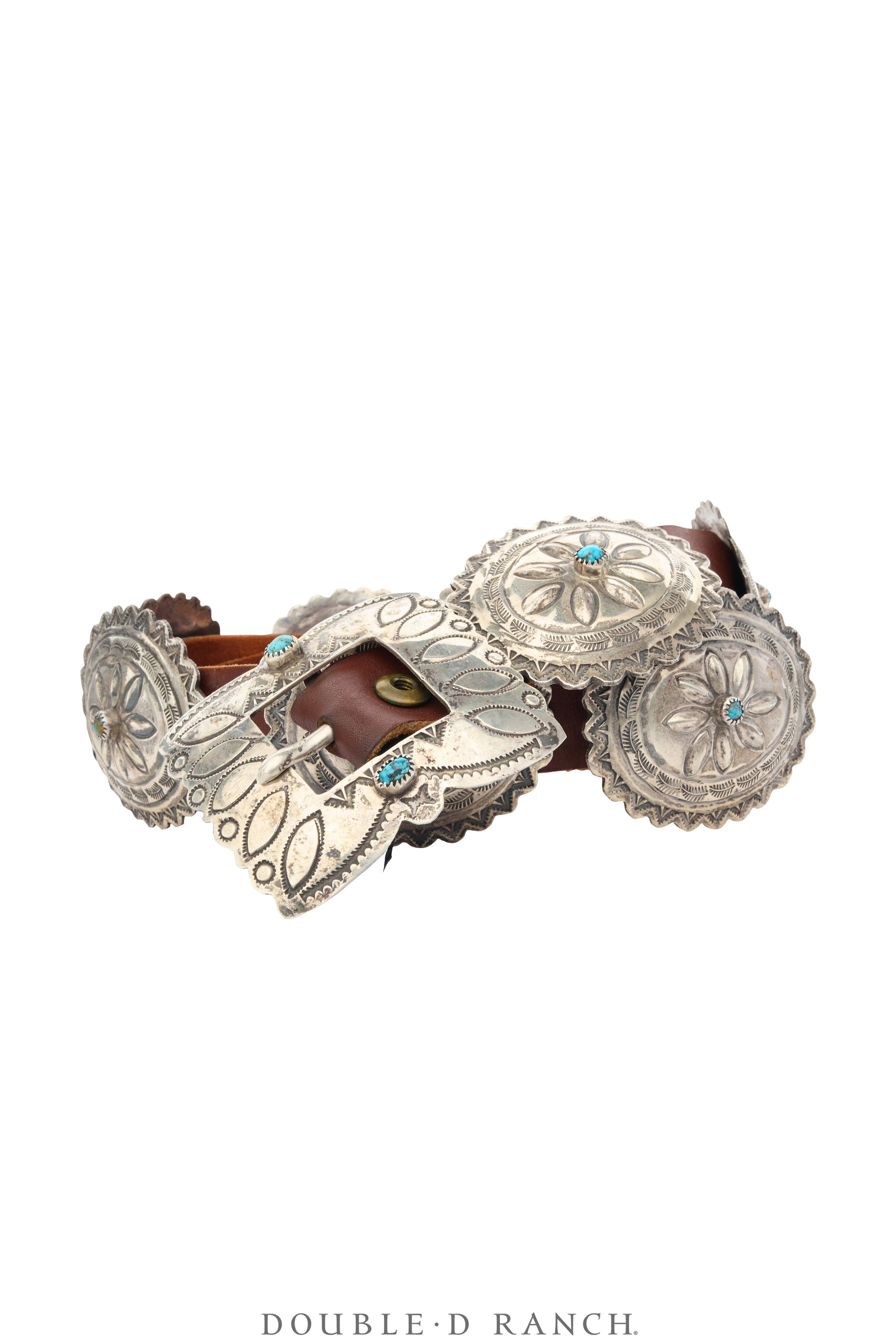 Belt, A Vintage, Concho, Turquoise, Repoussé, Hallmark, Vintage '70s,