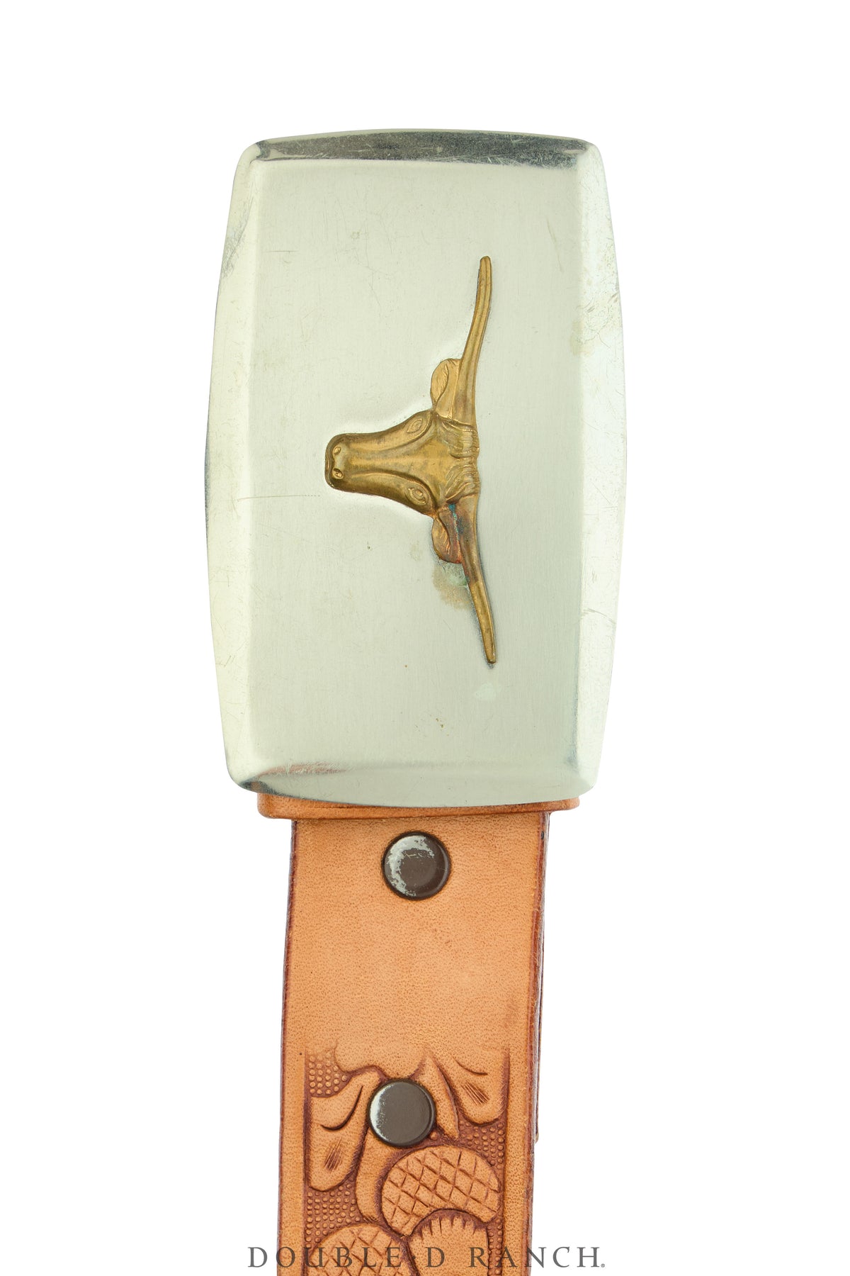 Belt, A Vintage, Buckle, Western, Longhorn, Vintage,1129