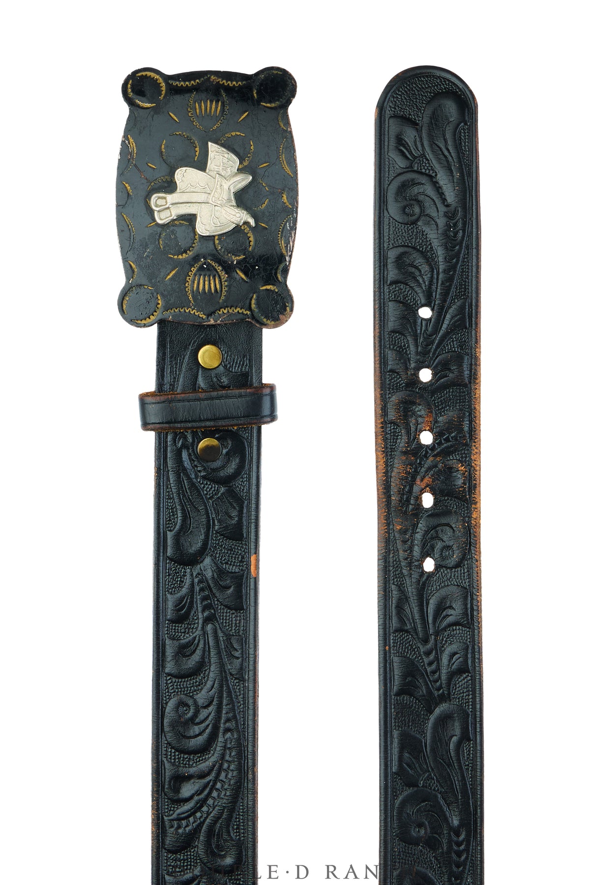 Belt, A Vintage, Buckle Kitsch, Saddle, Vintage, 1132