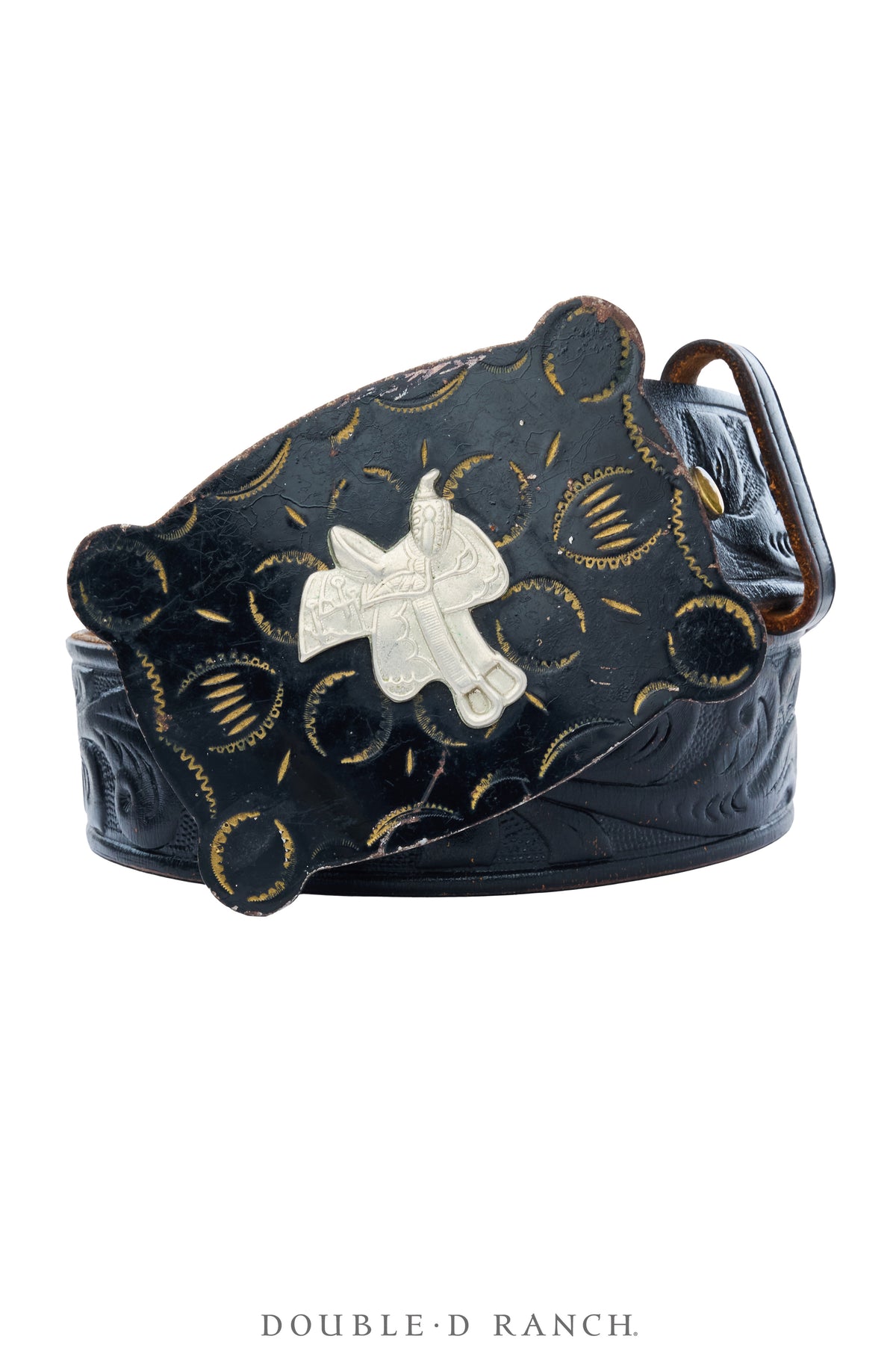 Belt, A Vintage, Buckle Kitsch, Saddle, Vintage, 1132