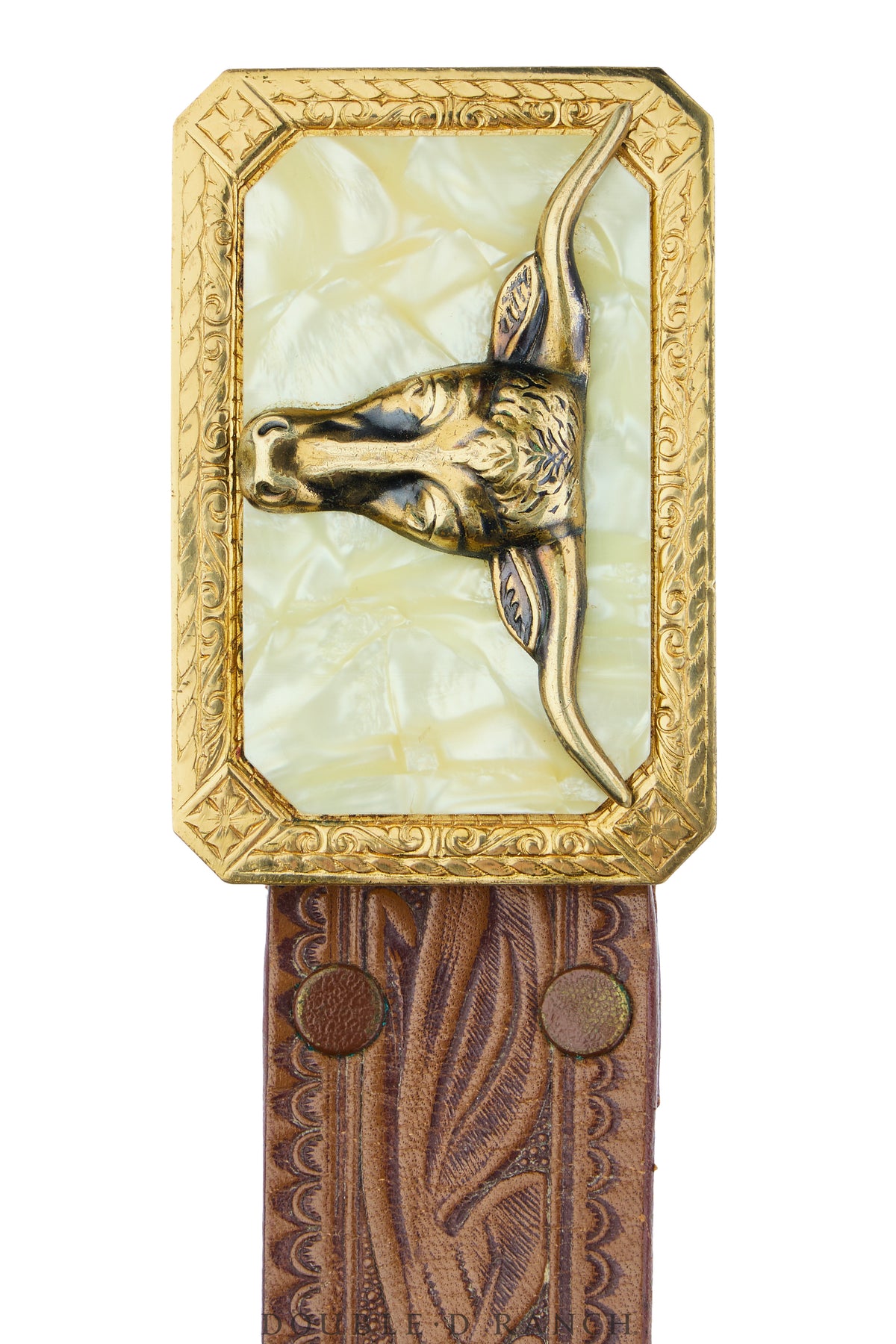 Belt, A Vintage, Buckle, Western Kitsch, Lucite, Longhorn, Vintage, 1133